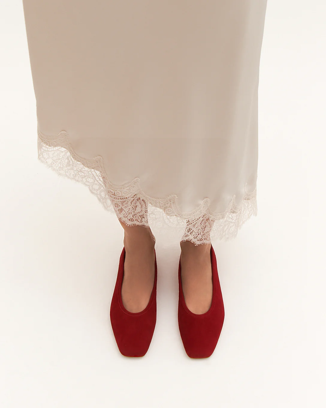 SERENA CASUAL FLATS CHILLI SUEDE - Image 2