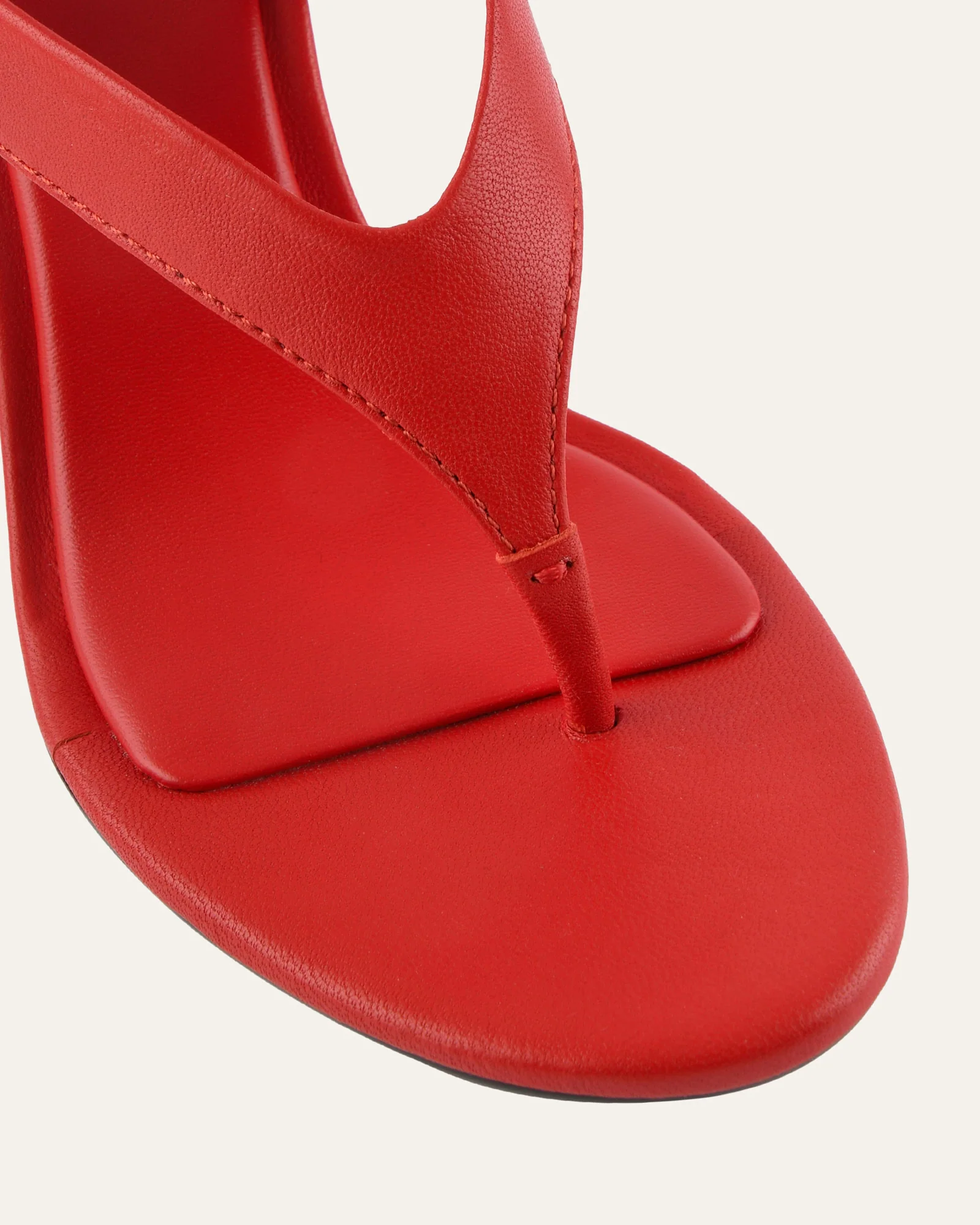 SHADE HIGH HEEL SANDALS RED LEATHER - Image 4