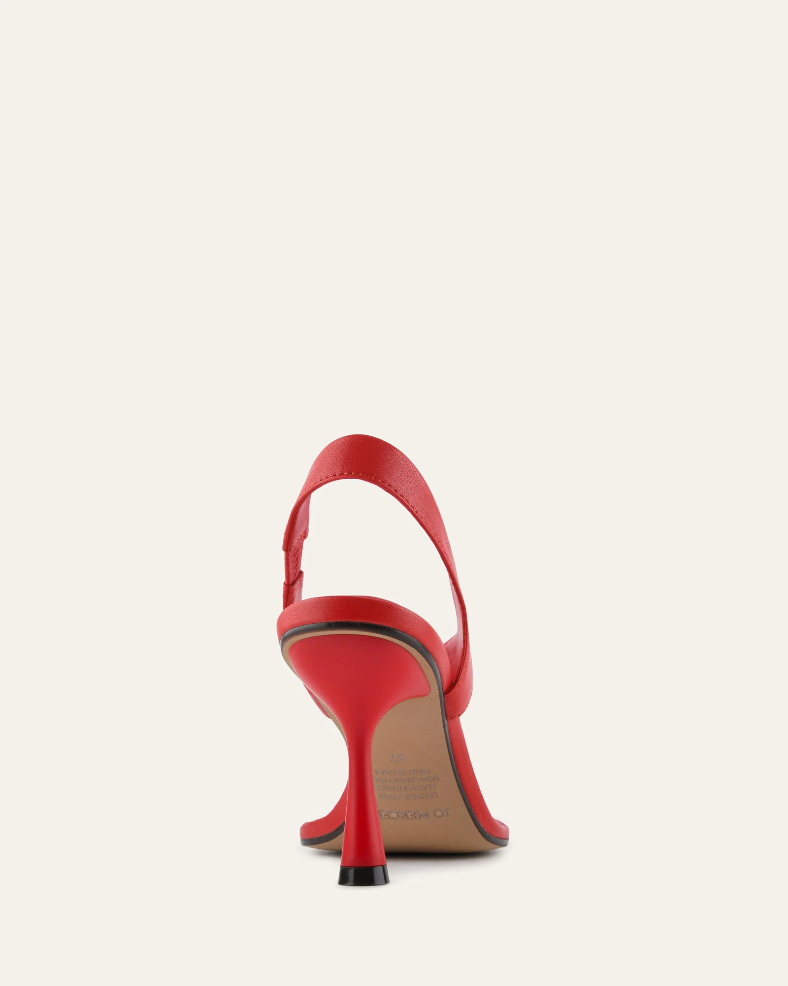 SHADE HIGH HEEL SANDALS RED LEATHER - Image 5