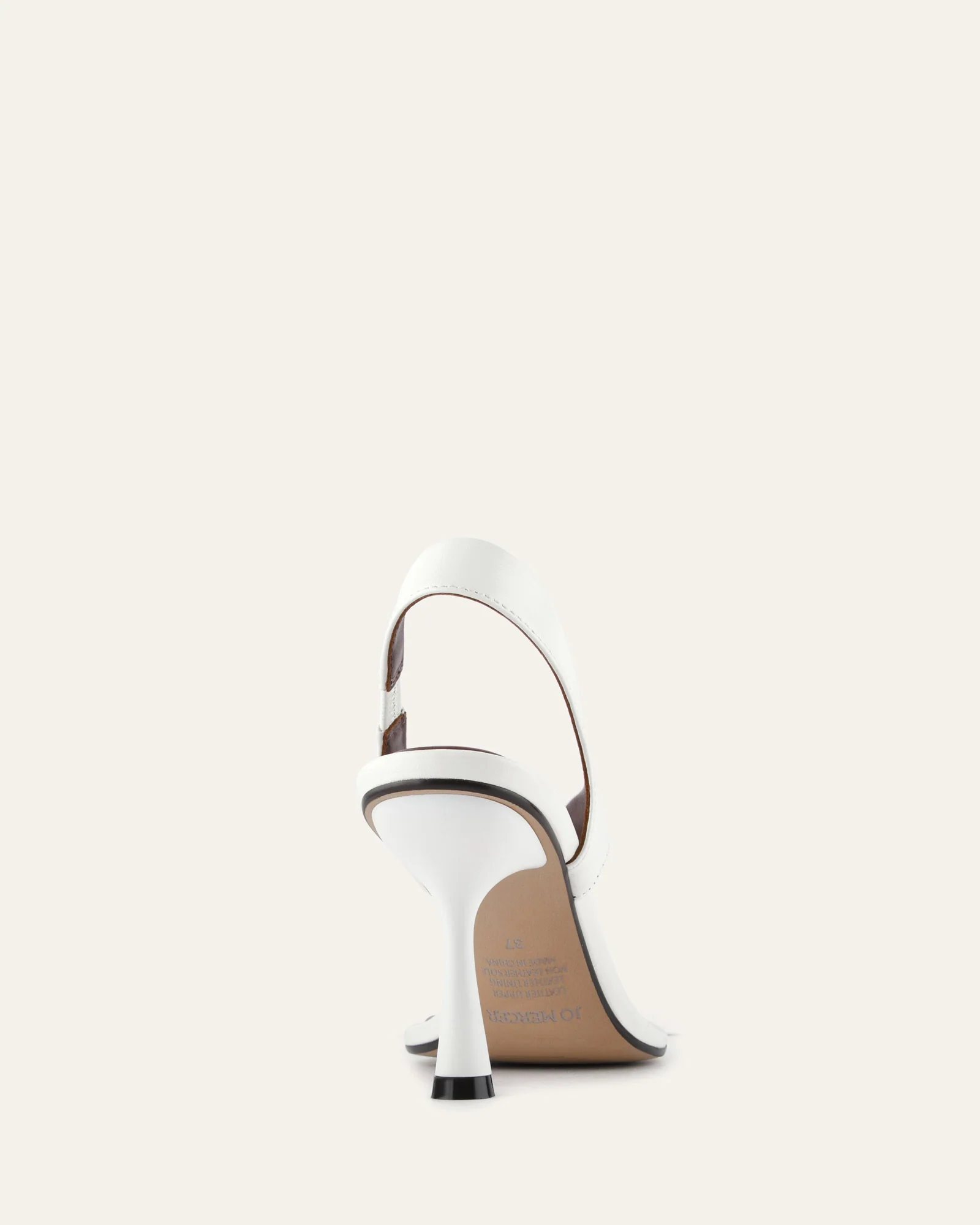 SHADE HIGH HEEL SANDALS WHITE LEATHER - Image 5