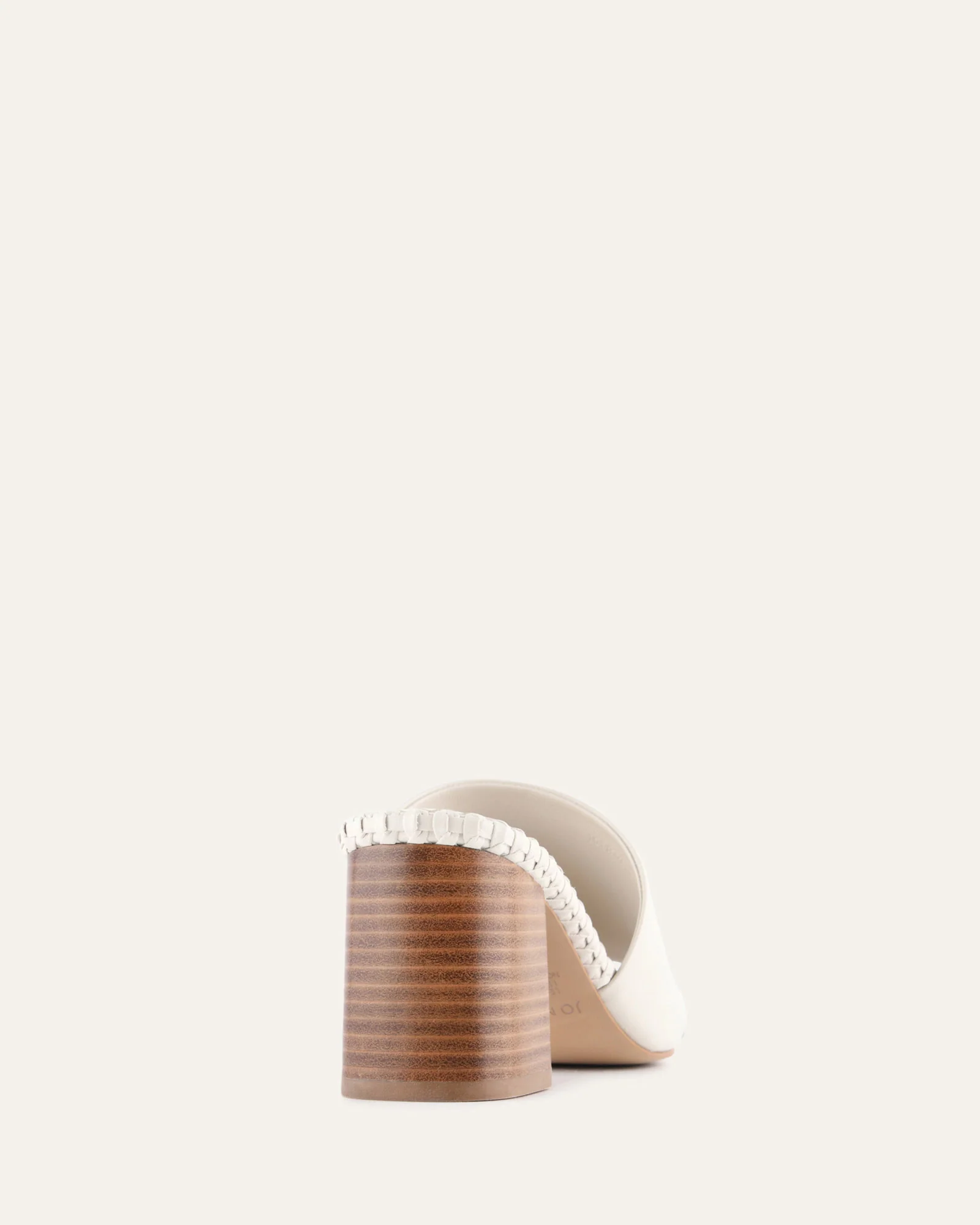 SIENNA MID HEEL SANDALS OFF WHITE LEATHER - Image 5