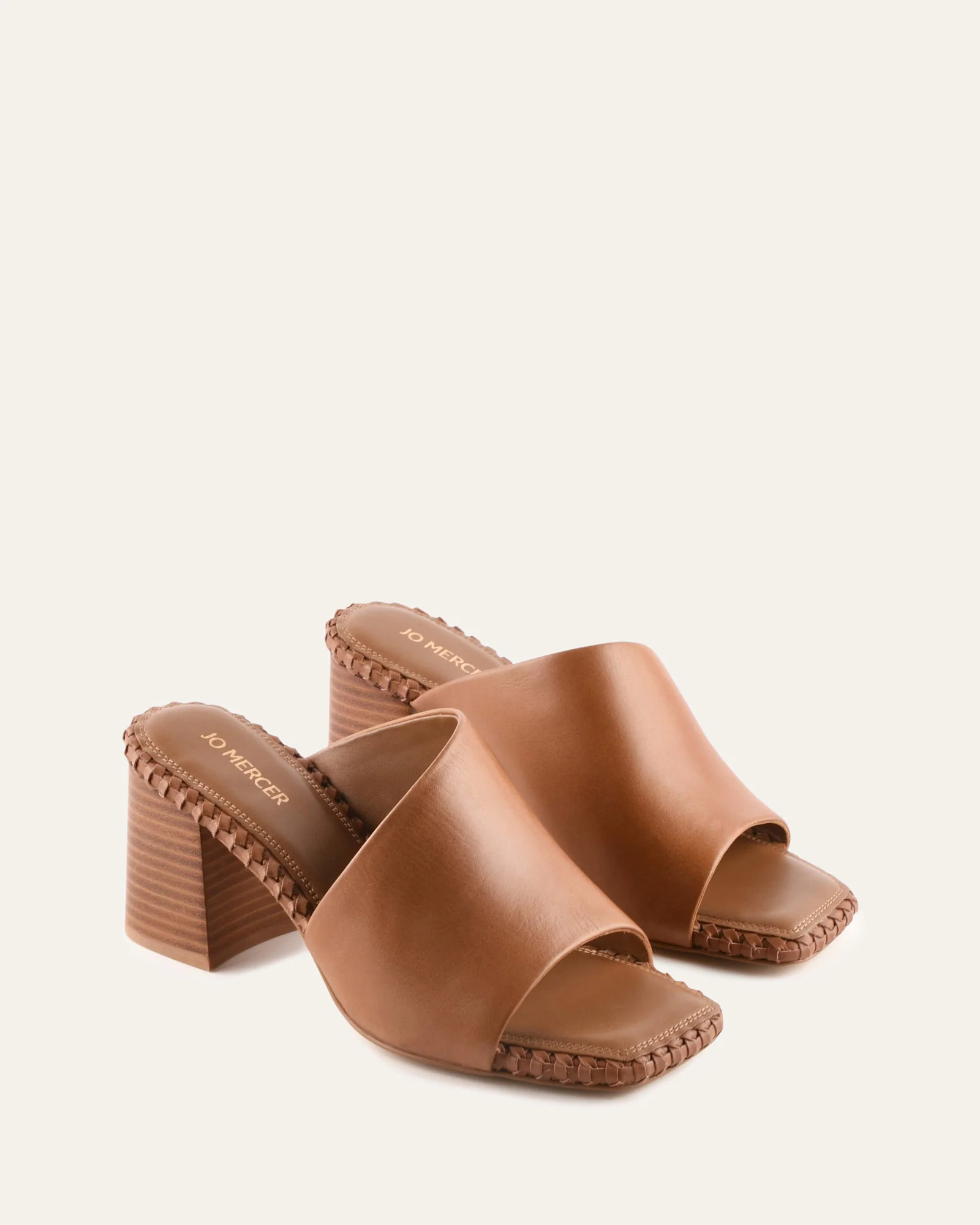SIENNA MID HEEL SANDALS TUSCAN TAN LEATHER - Image 2