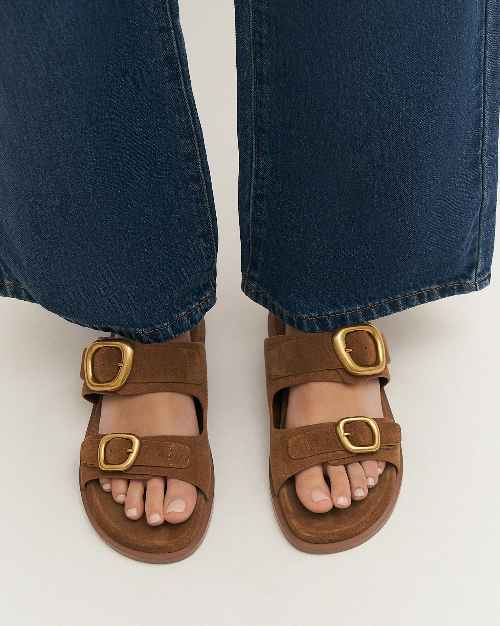 SOL FLAT SANDALS BISCUIT SUEDE - Image 7