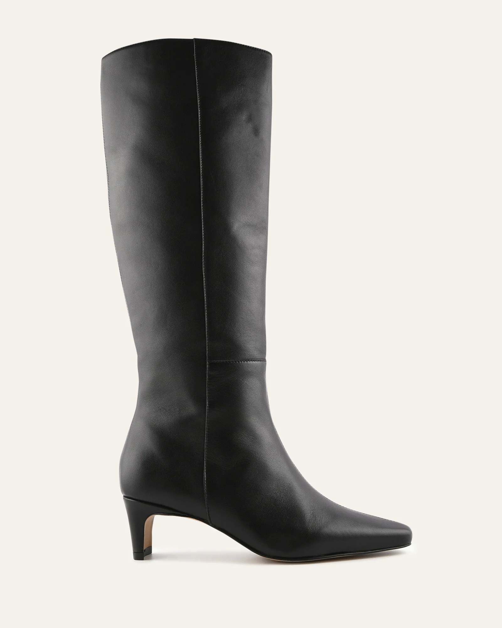 SOPHIE KNEE BOOTS BLACK LEATHER