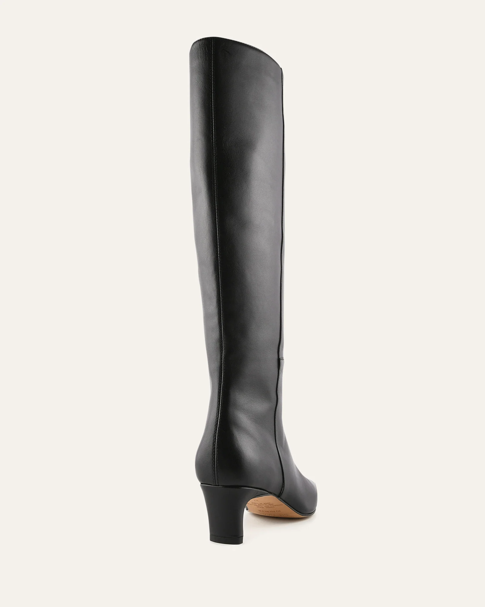 SOPHIE KNEE BOOTS BLACK LEATHER - Image 5