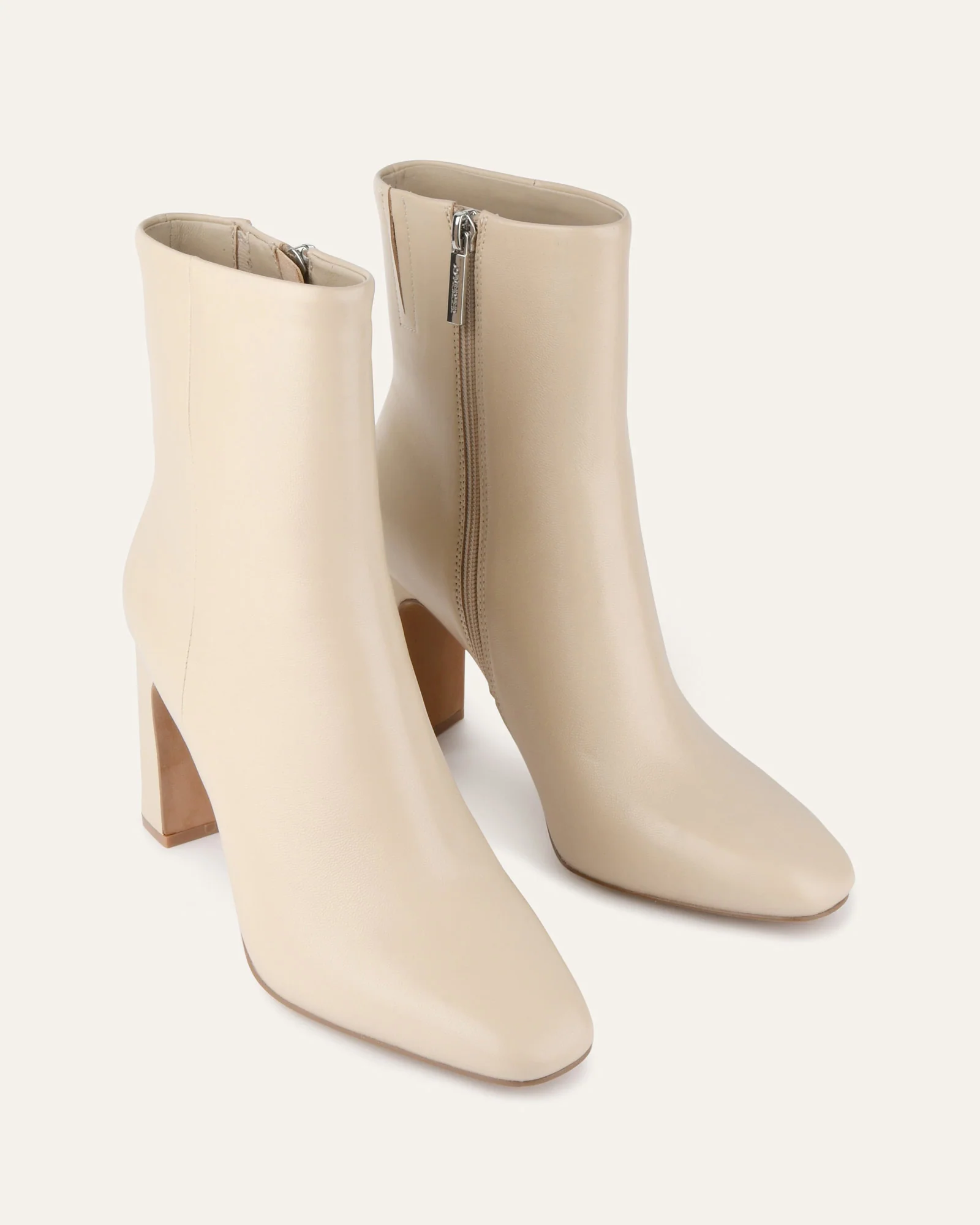 SUKI HIGH ANKLE BOOTS SAND LEATHER - Image 3