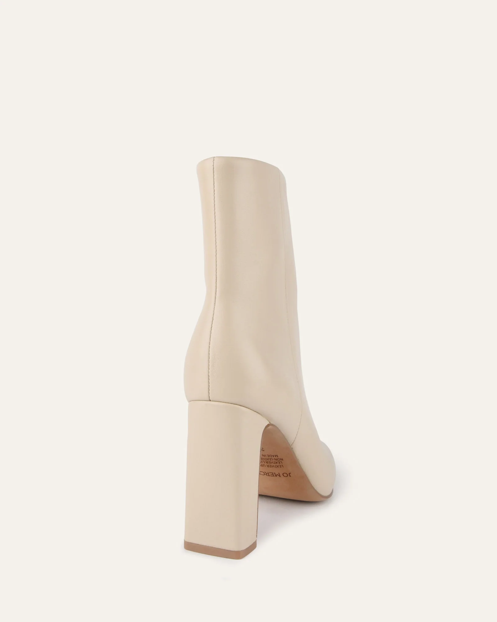 SUKI HIGH ANKLE BOOTS SAND LEATHER - Image 5
