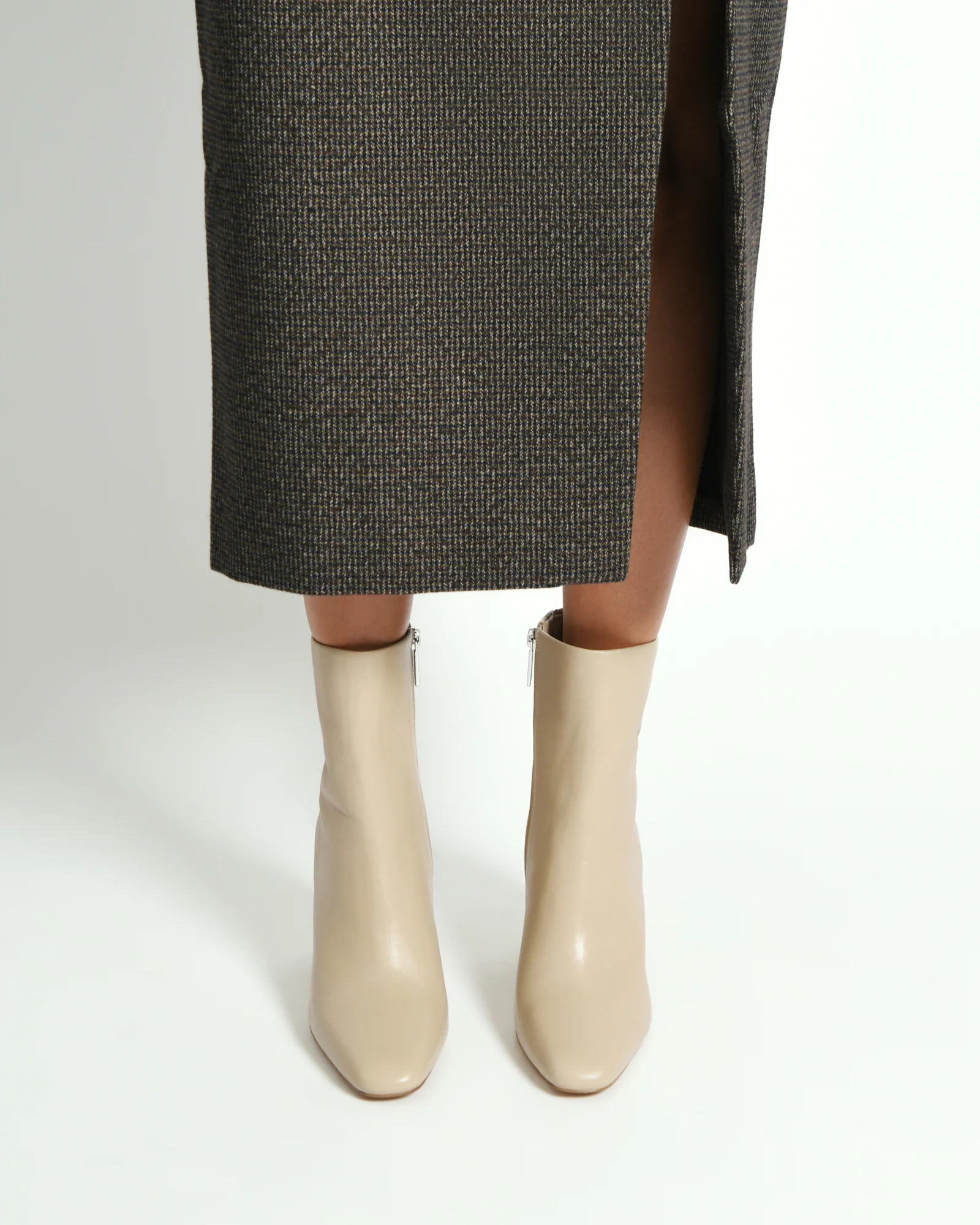 SUKI HIGH ANKLE BOOTS SAND LEATHER - Image 8