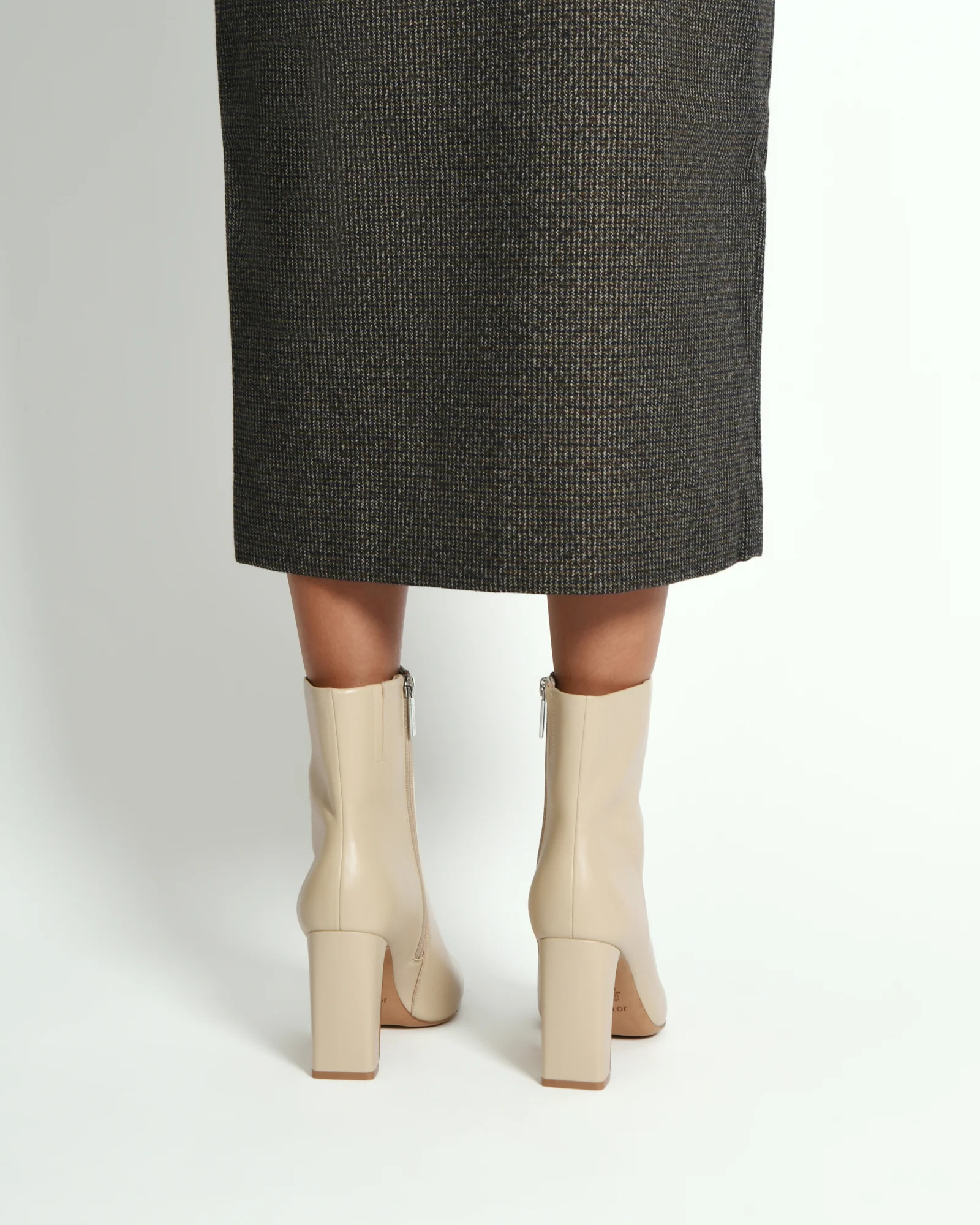 SUKI HIGH ANKLE BOOTS SAND LEATHER - Image 9