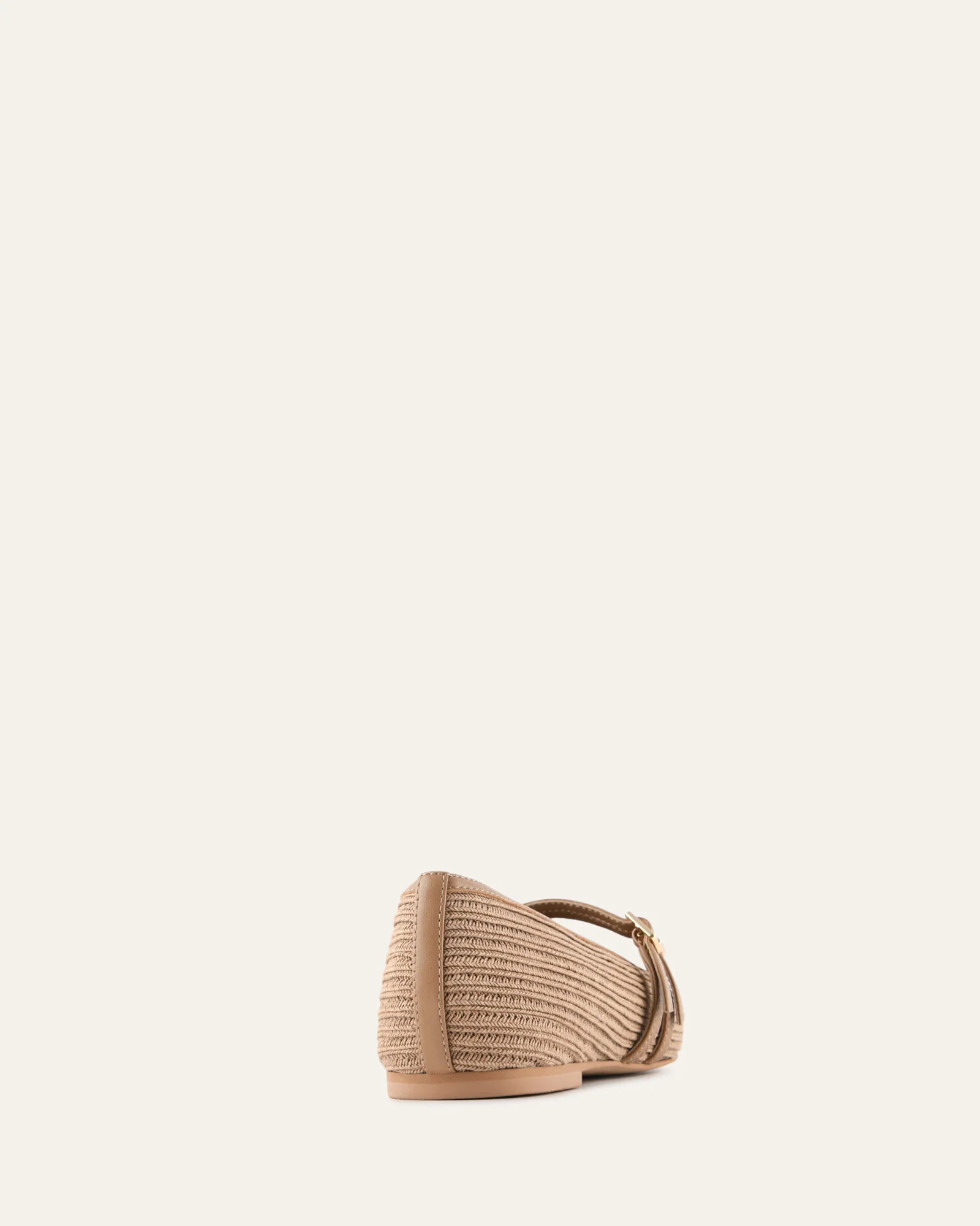 SULLIVAN BALLET FLATS TAN RAFFIA - Image 5