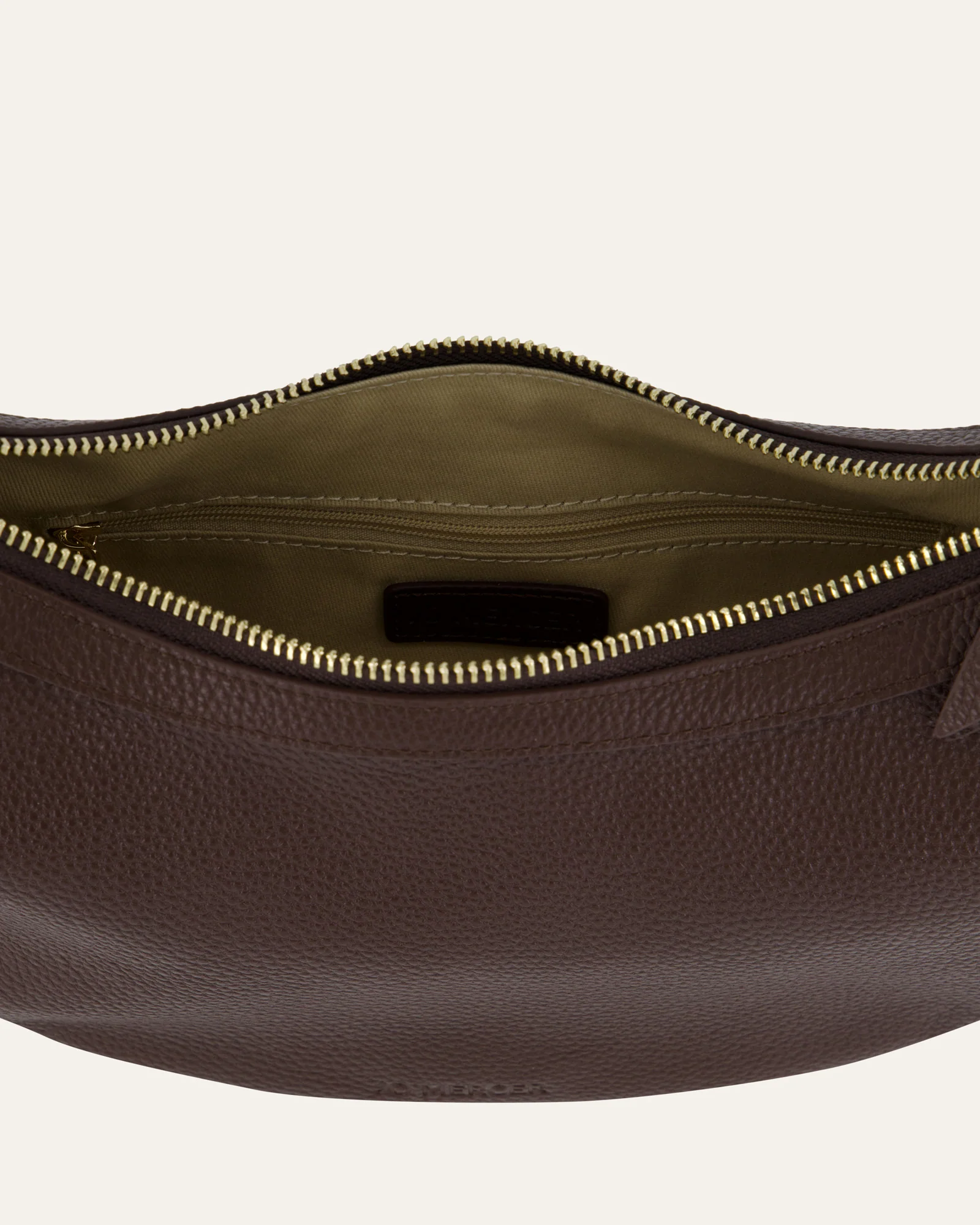 TAYA SHOULDER BAG BITTER CHOC LEATHER - Image 4