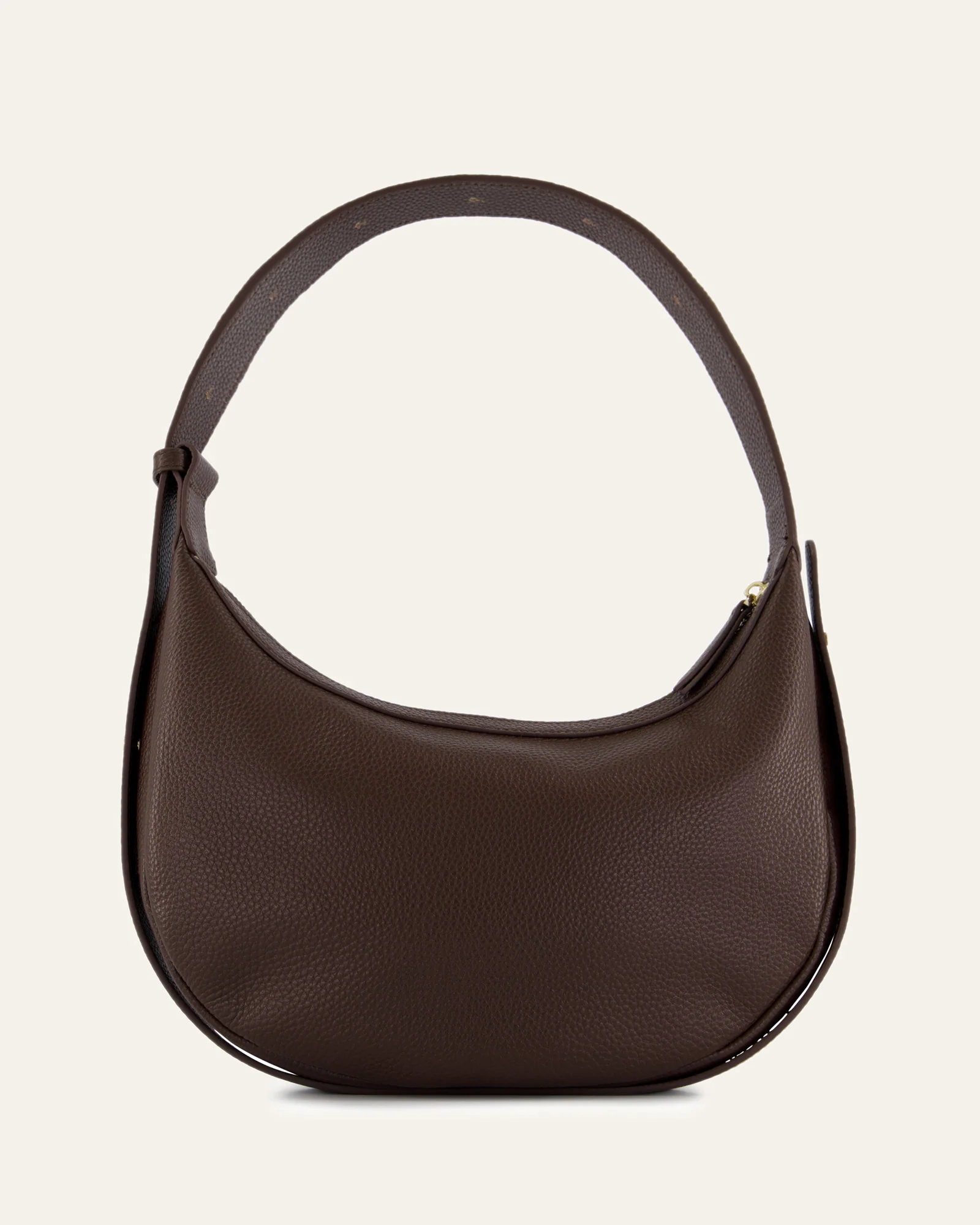 TAYA SHOULDER BAG BITTER CHOC LEATHER - Image 6