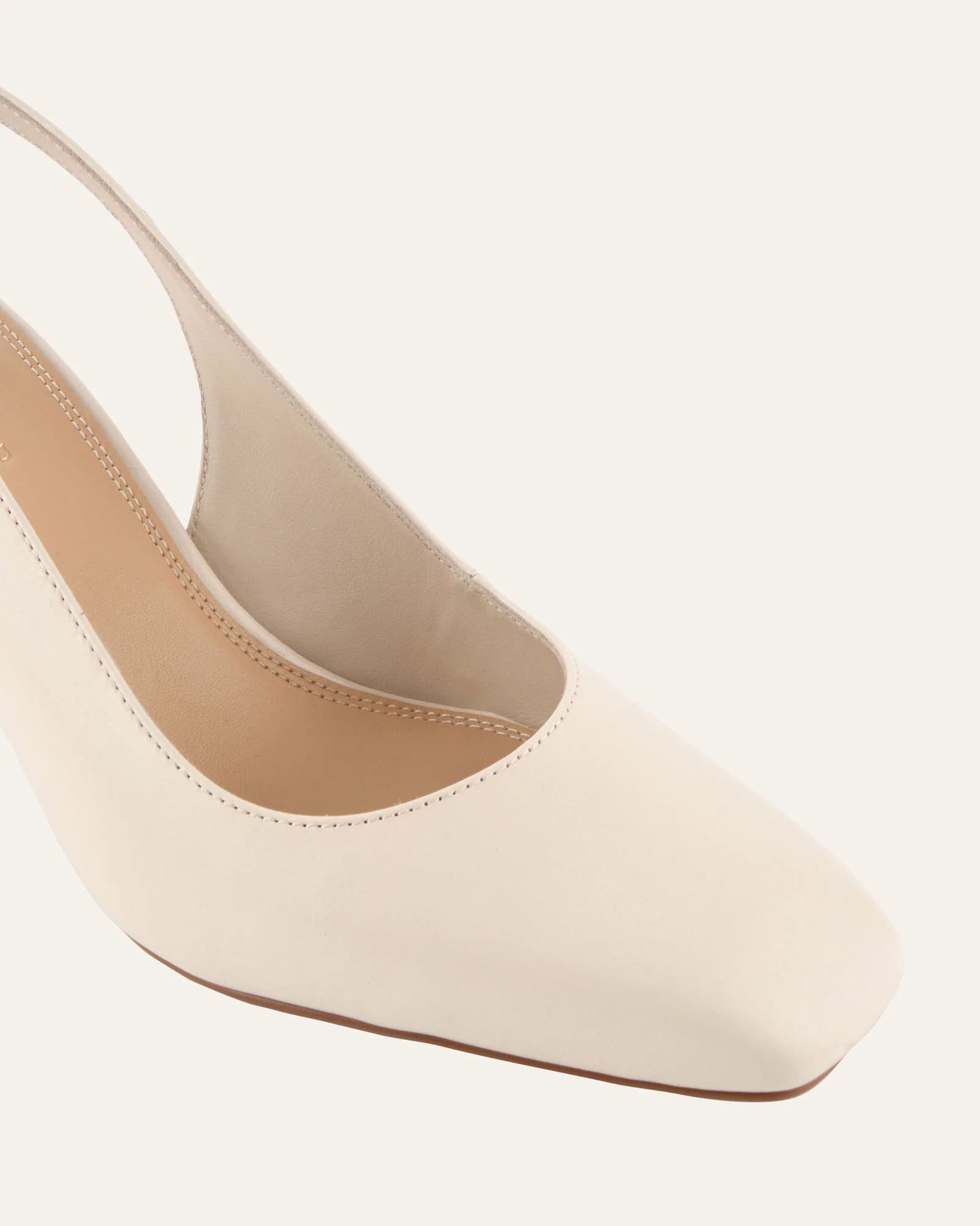 TERRANCE MID HEELS OFF WHITE LEATHER - Image 3