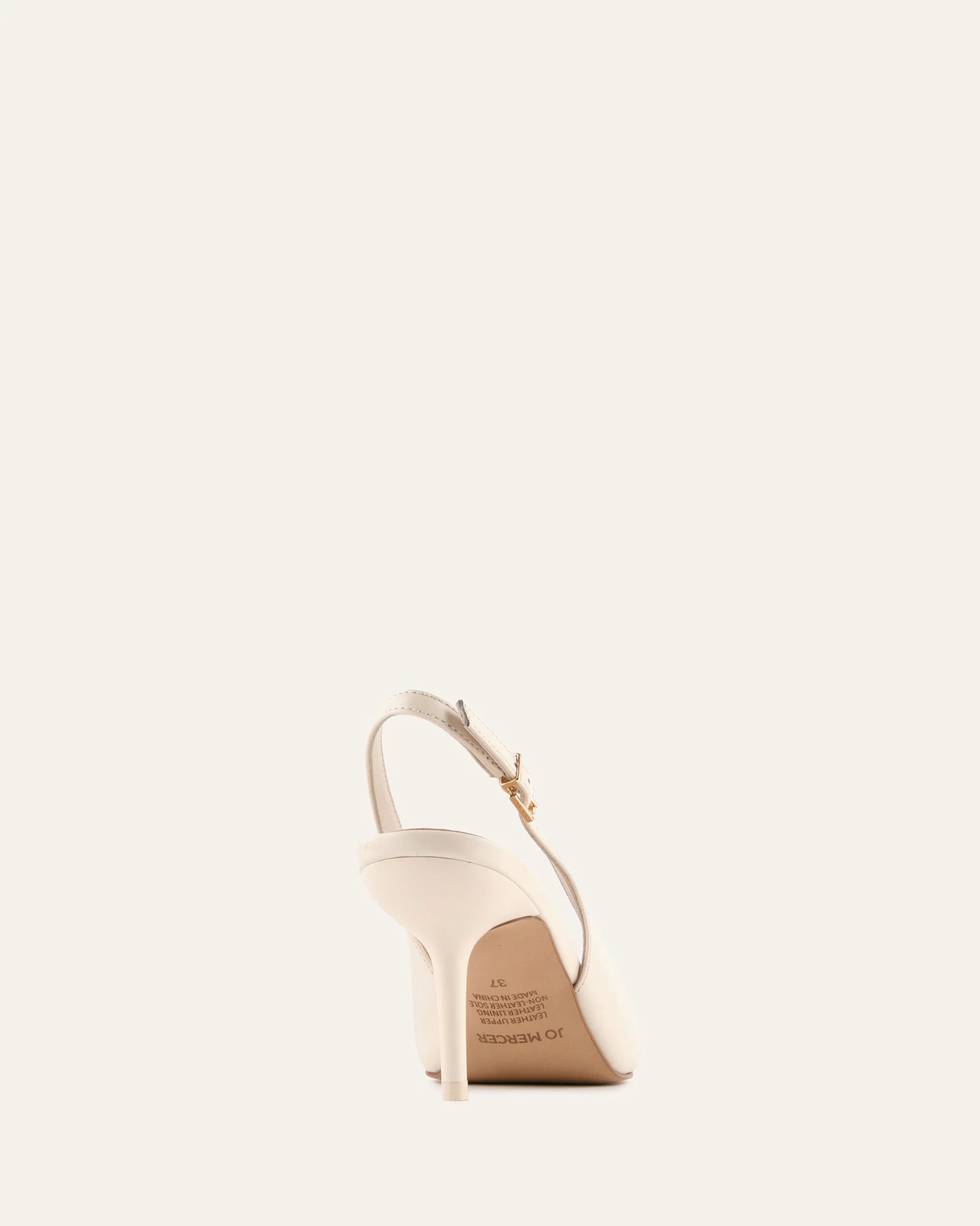 TERRANCE MID HEELS OFF WHITE LEATHER - Image 4
