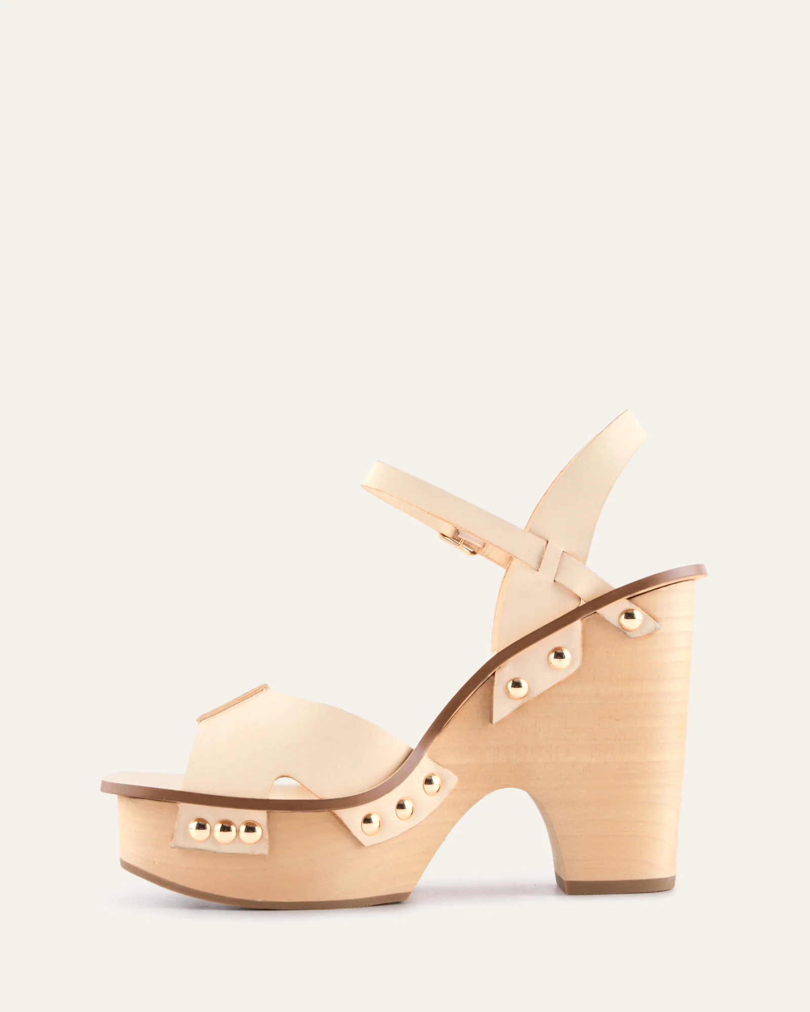 TIDE HIGH WEDGE SANDALS VANILLA LEATHER - Image 5