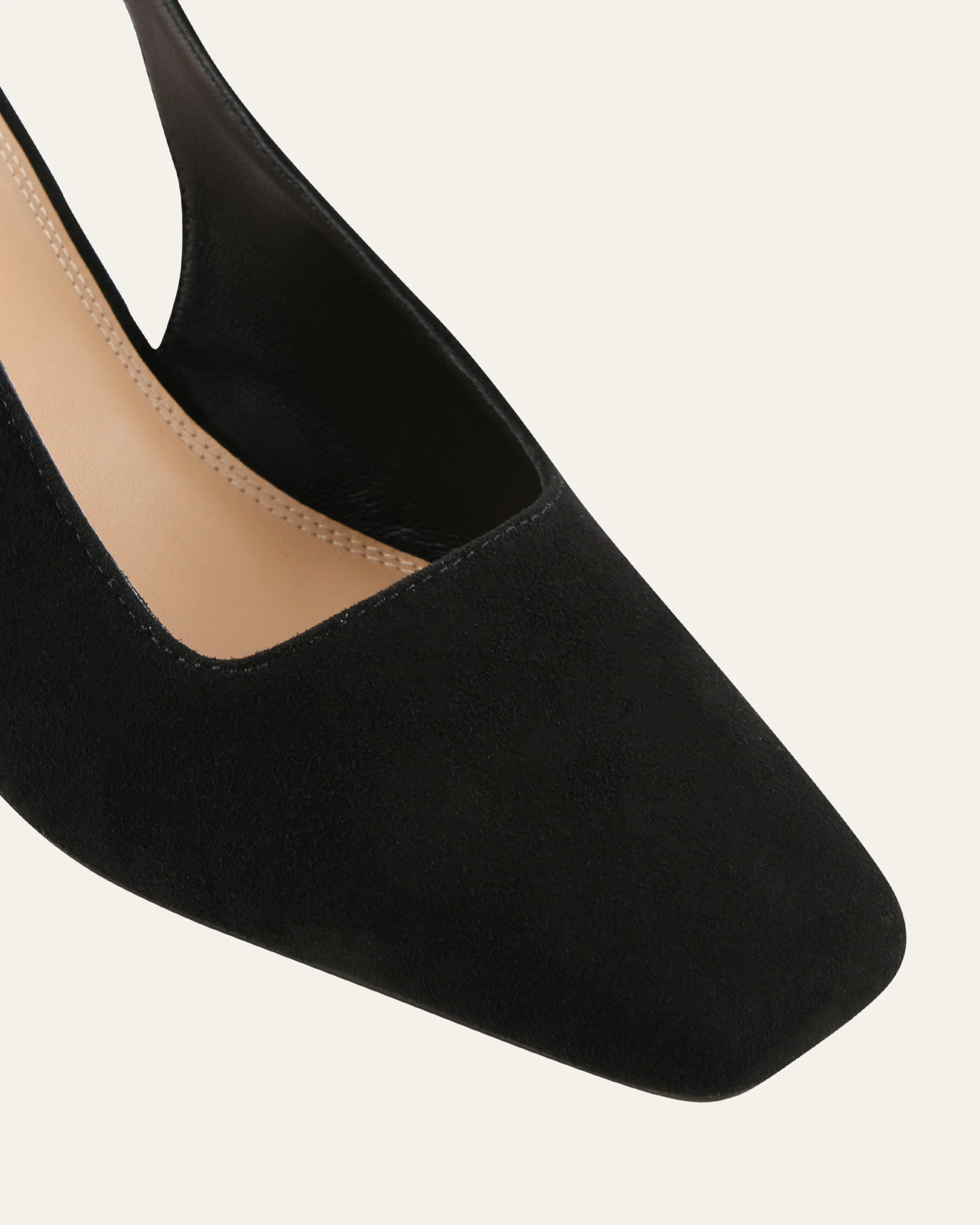 TREY LOW HEELS BLACK SUEDE - Image 4