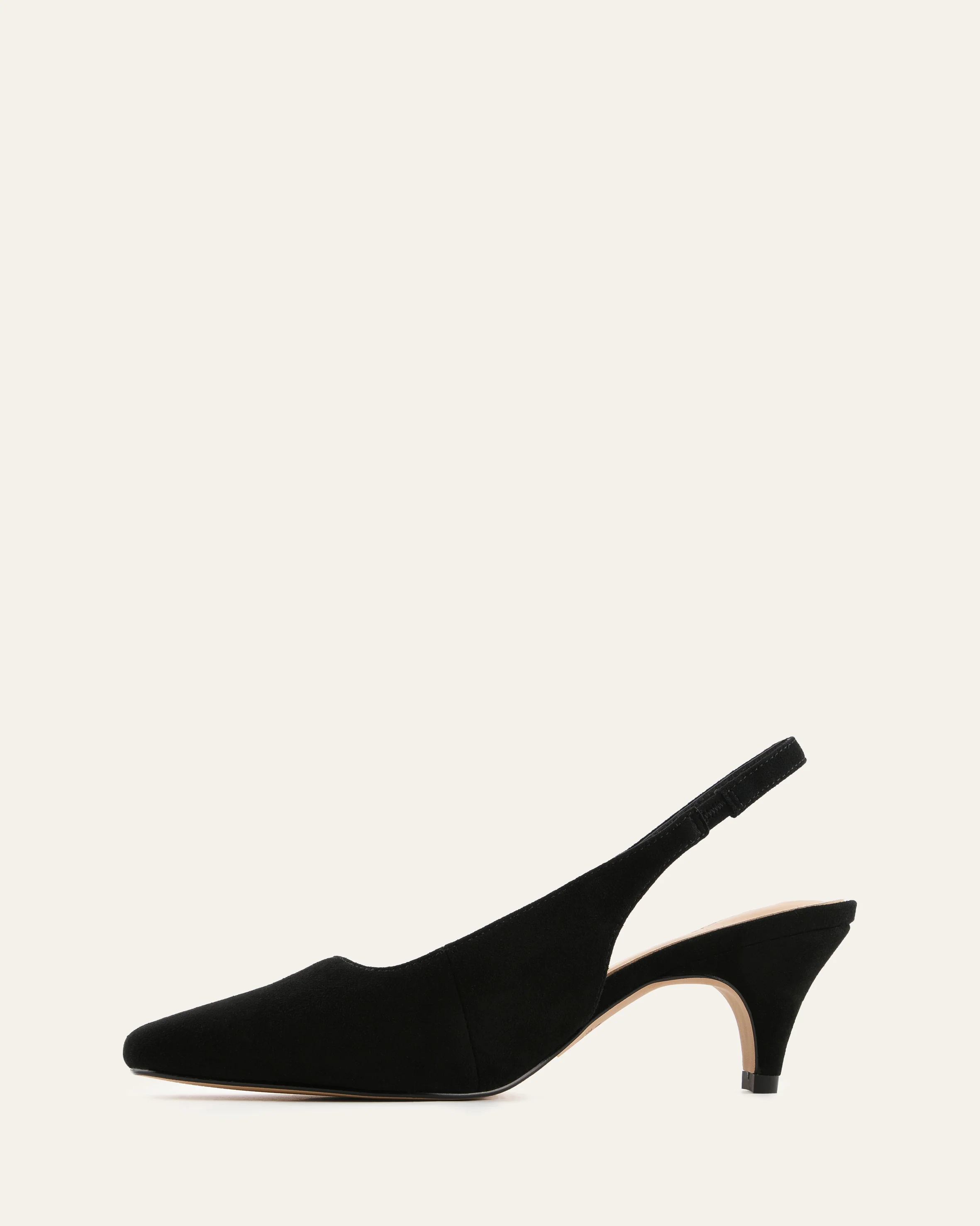 TREY LOW HEELS BLACK SUEDE - Image 6