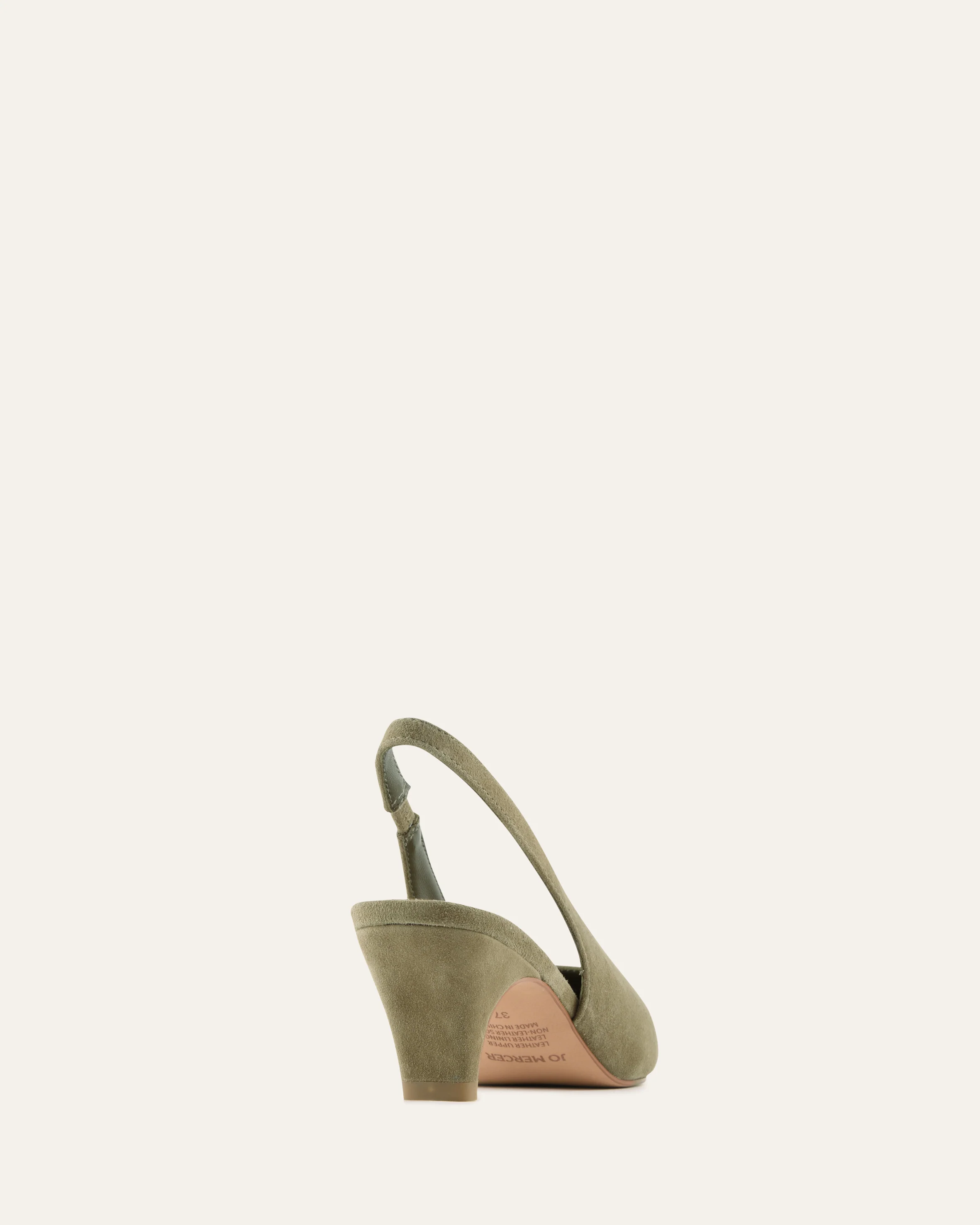 TREY LOW HEELS OLIVE SUEDE - Image 4