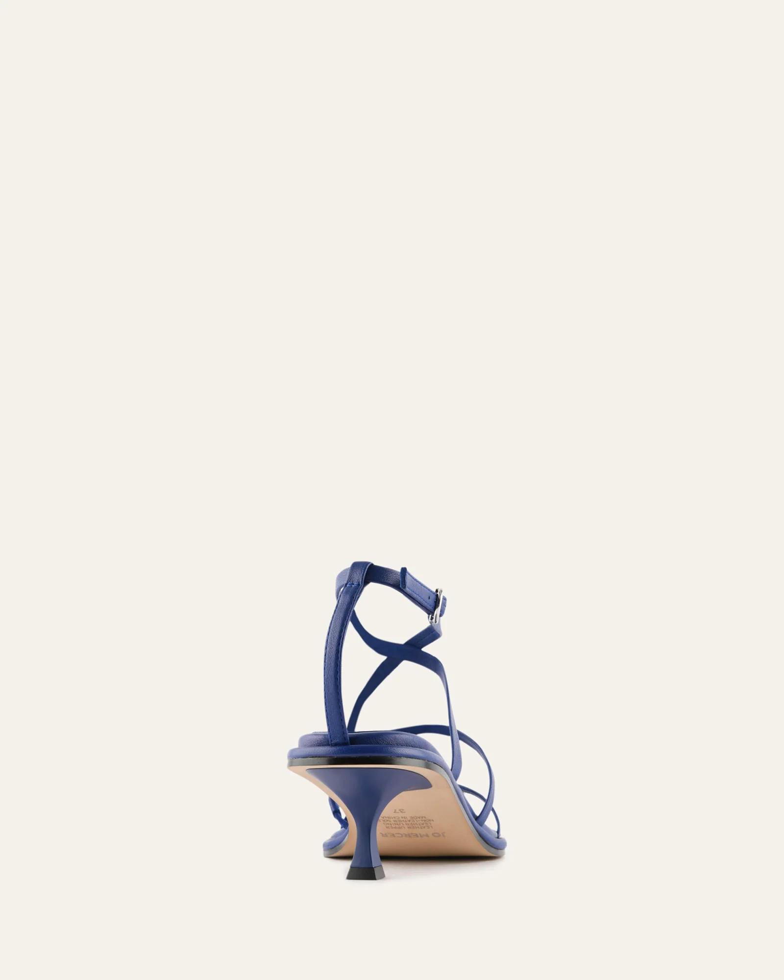TUCKER MID HEEL SANDALS COBALT LEATHER - Image 5
