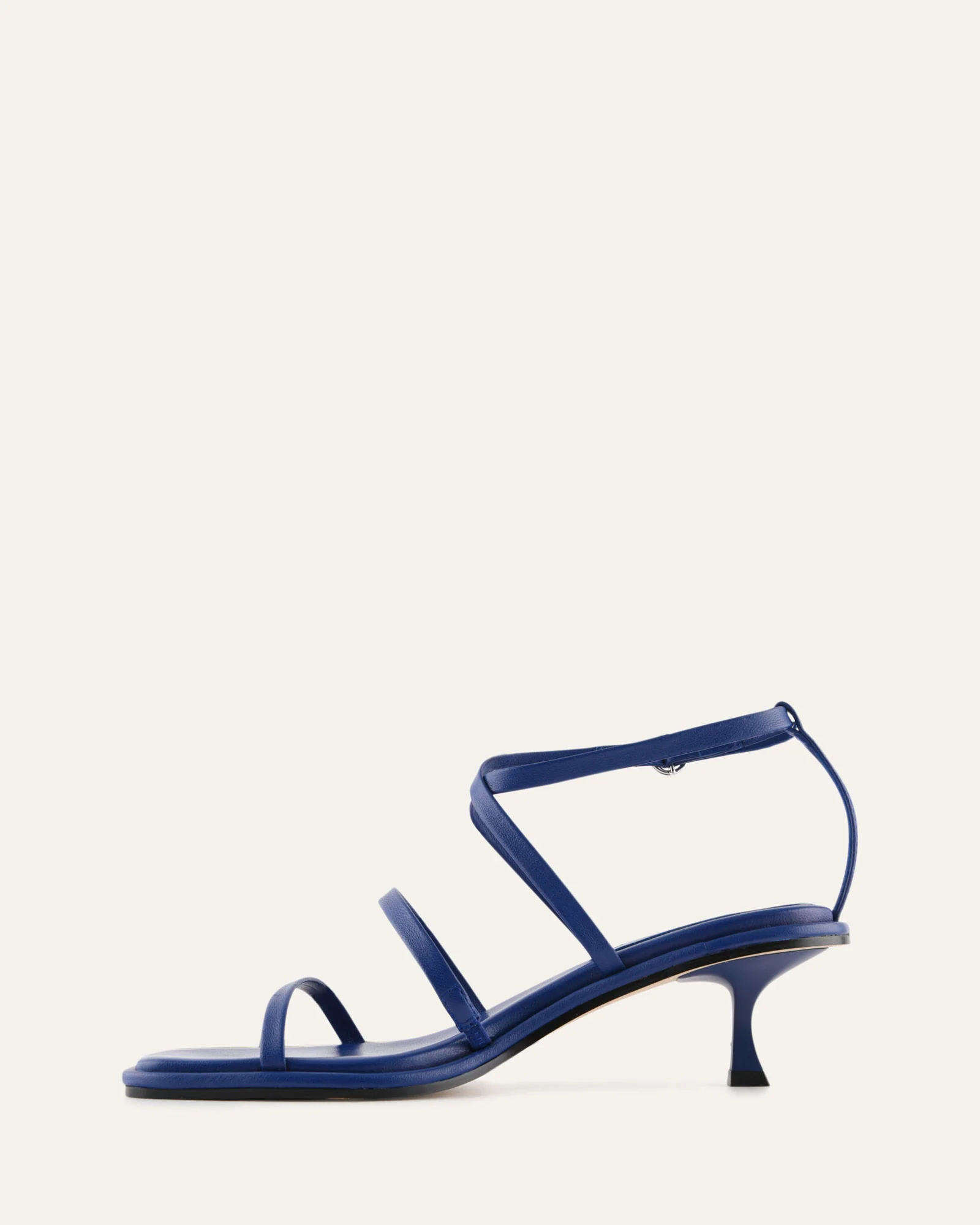 TUCKER MID HEEL SANDALS COBALT LEATHER - Image 6