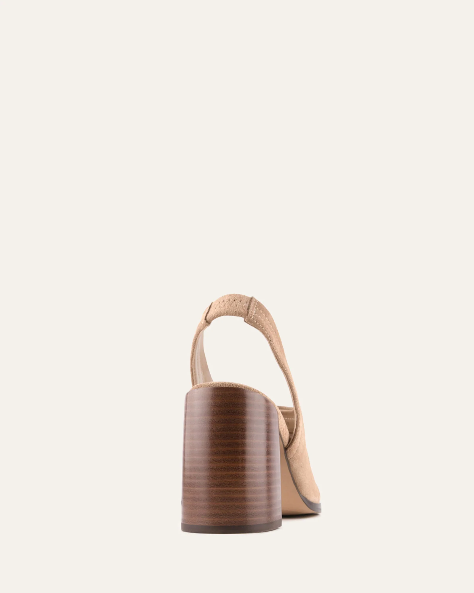 VALARIE HIGH HEEL SANDALS LATTE SUEDE - Image 4