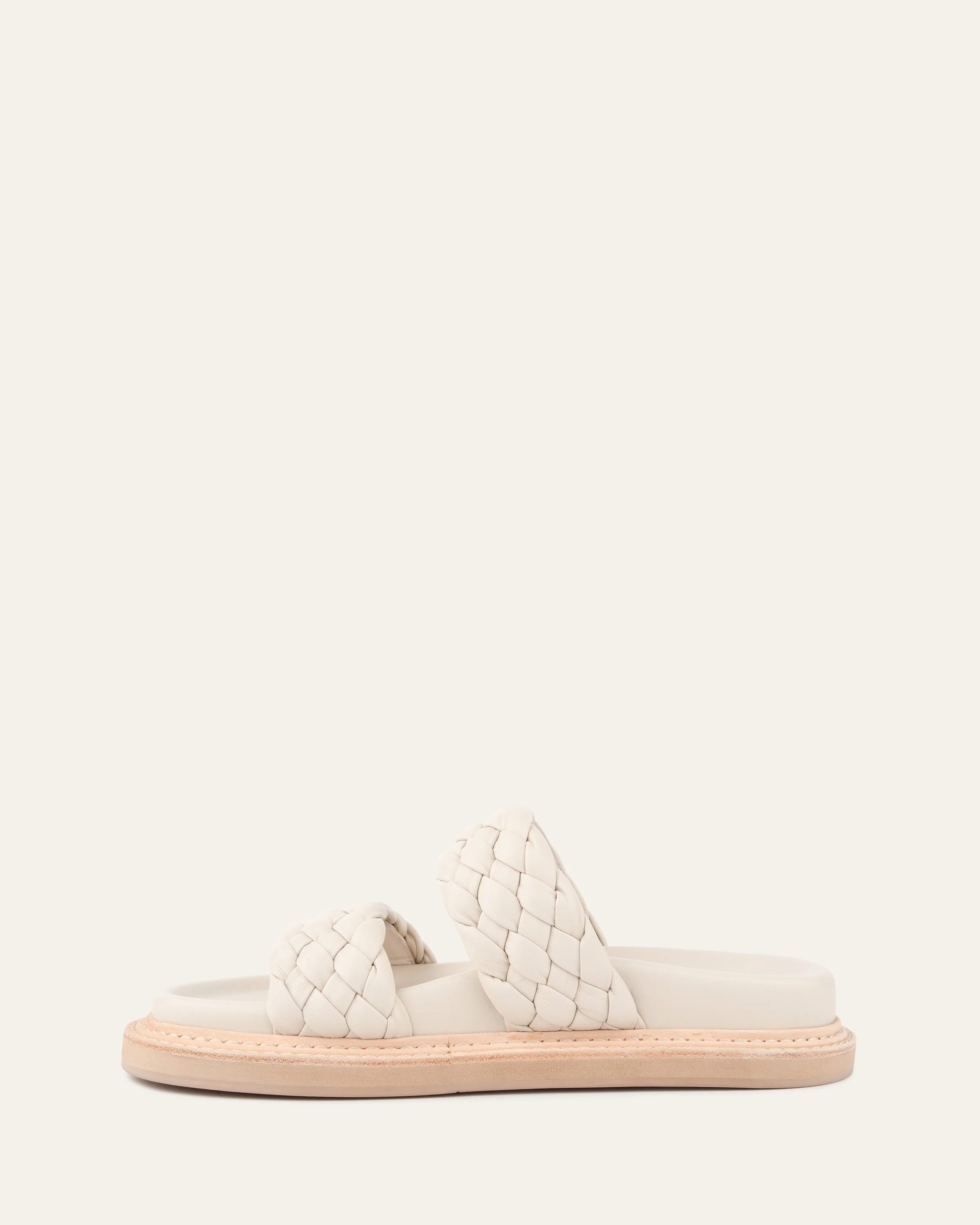 VEGA FLAT SANDALS OFF WHITE LEATHER - Image 6
