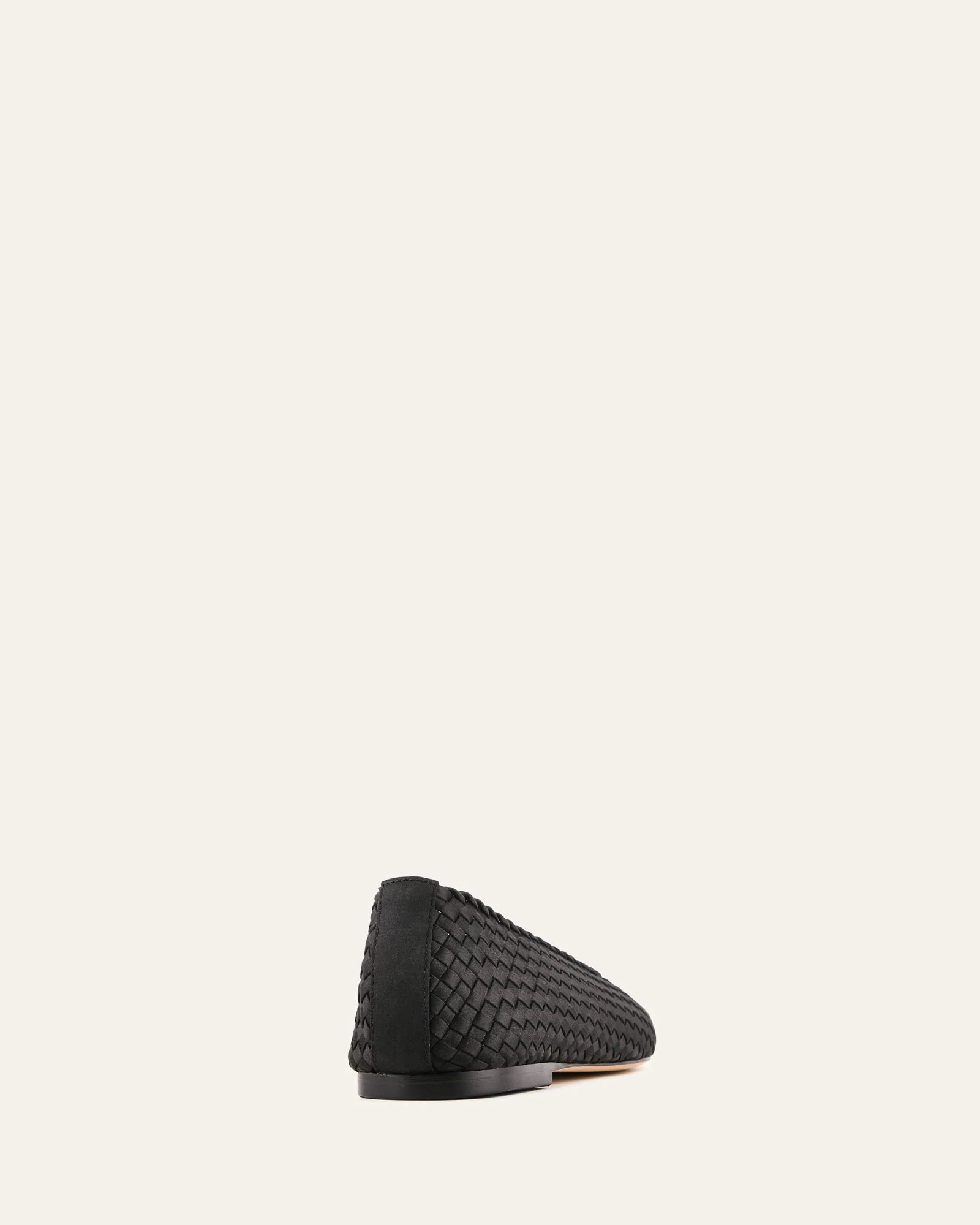 VIVIENNE CASUAL FLATS BLACK SATIN - Image 4