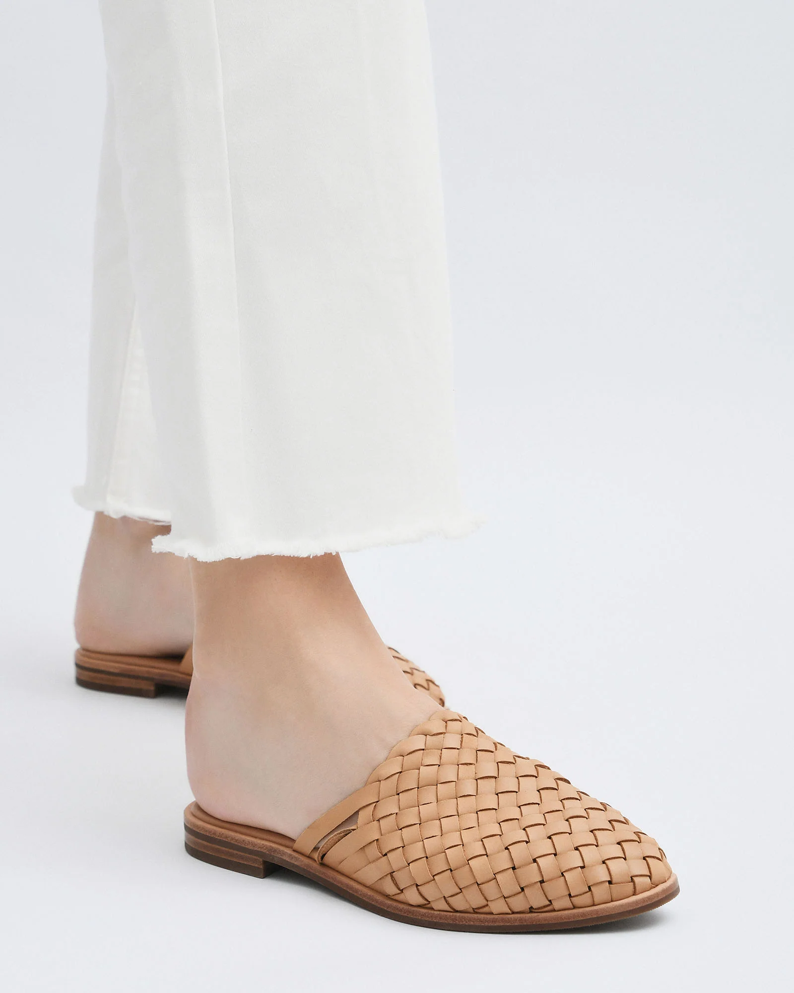 WEAVER CASUAL FLATS TAN LEATHER - Image 4