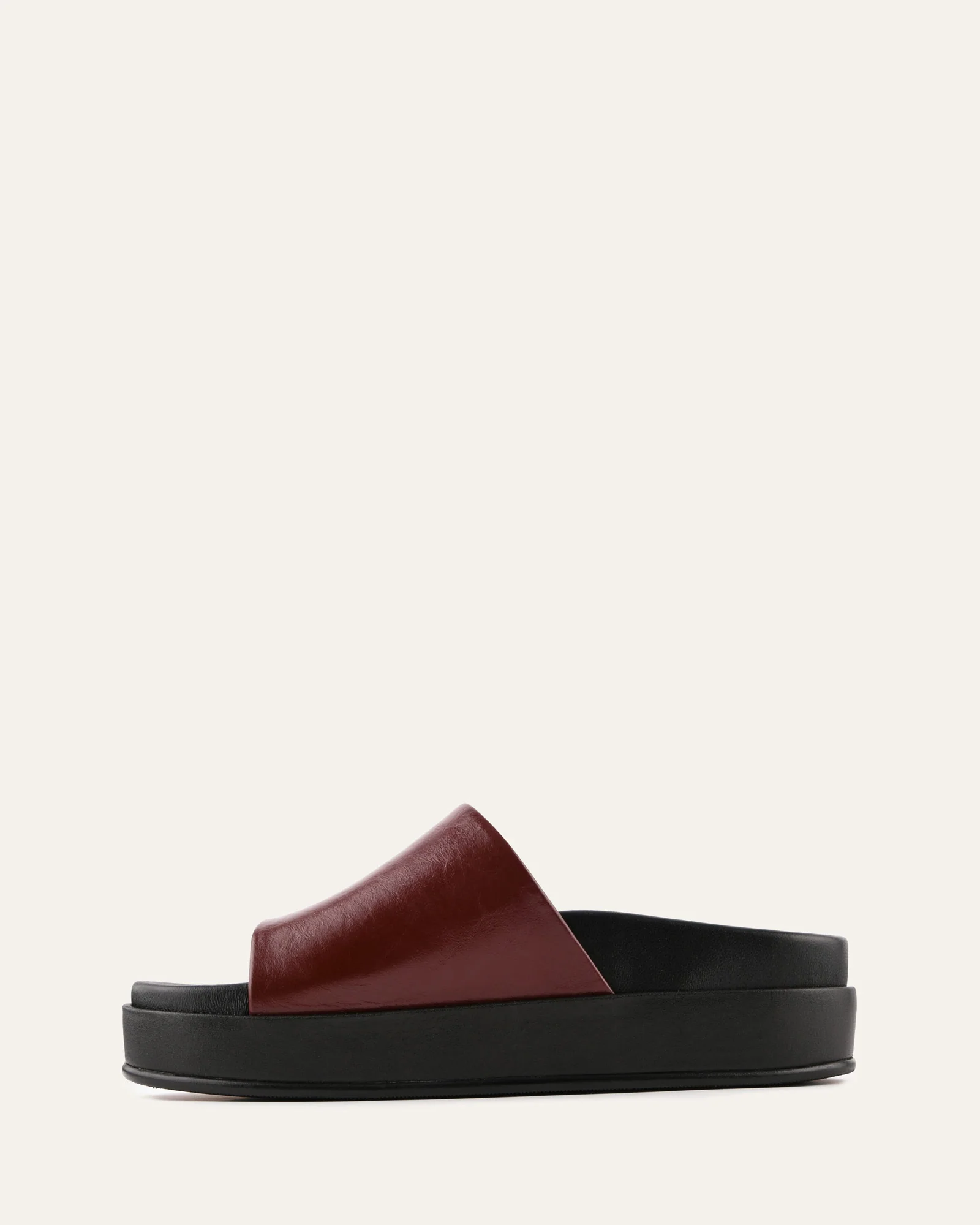 WESLEY FLAT SANDALS MULBERRY LEATHER - Image 4