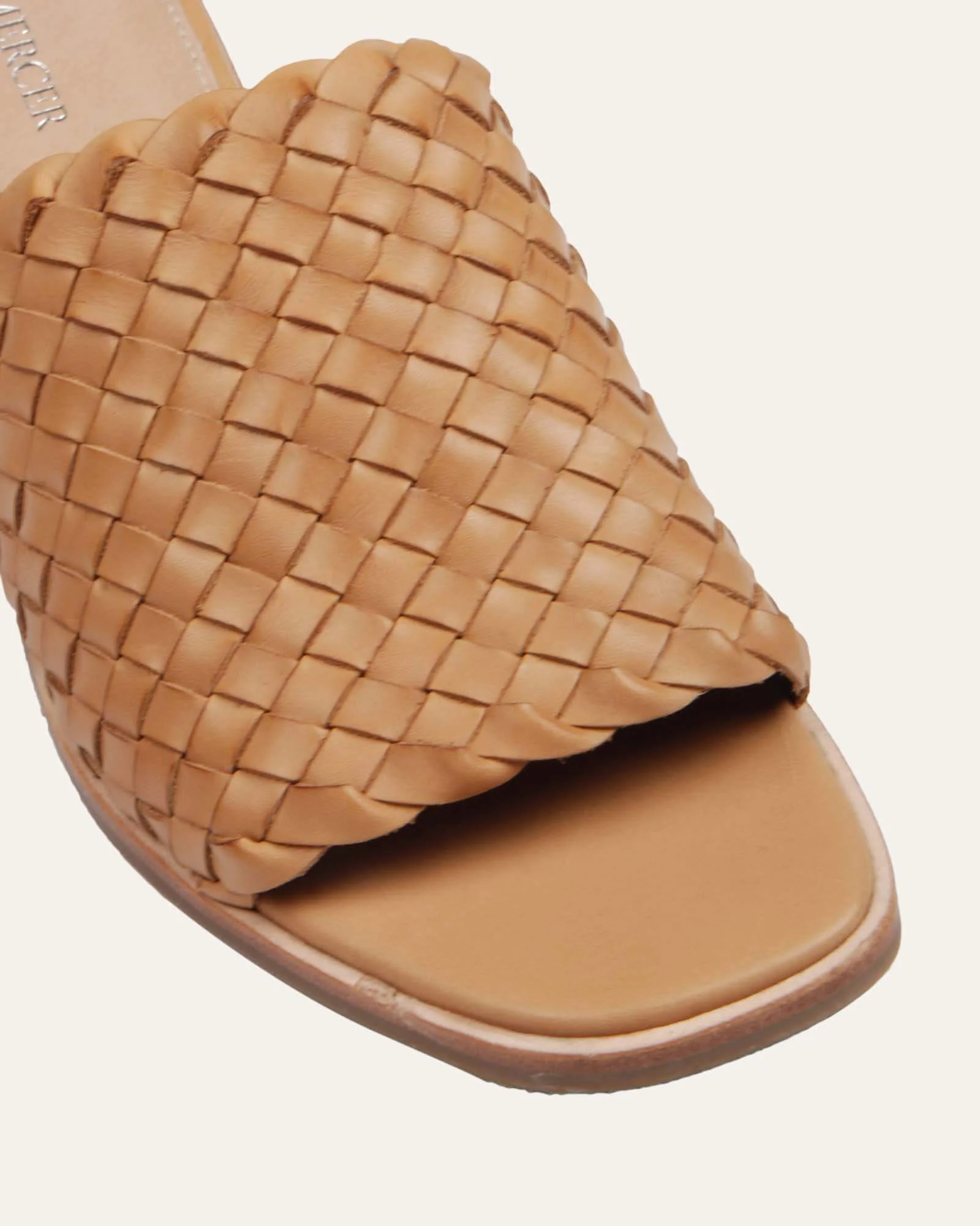 WHALER MID HEEL SANDALS TAN LEATHER - Image 4