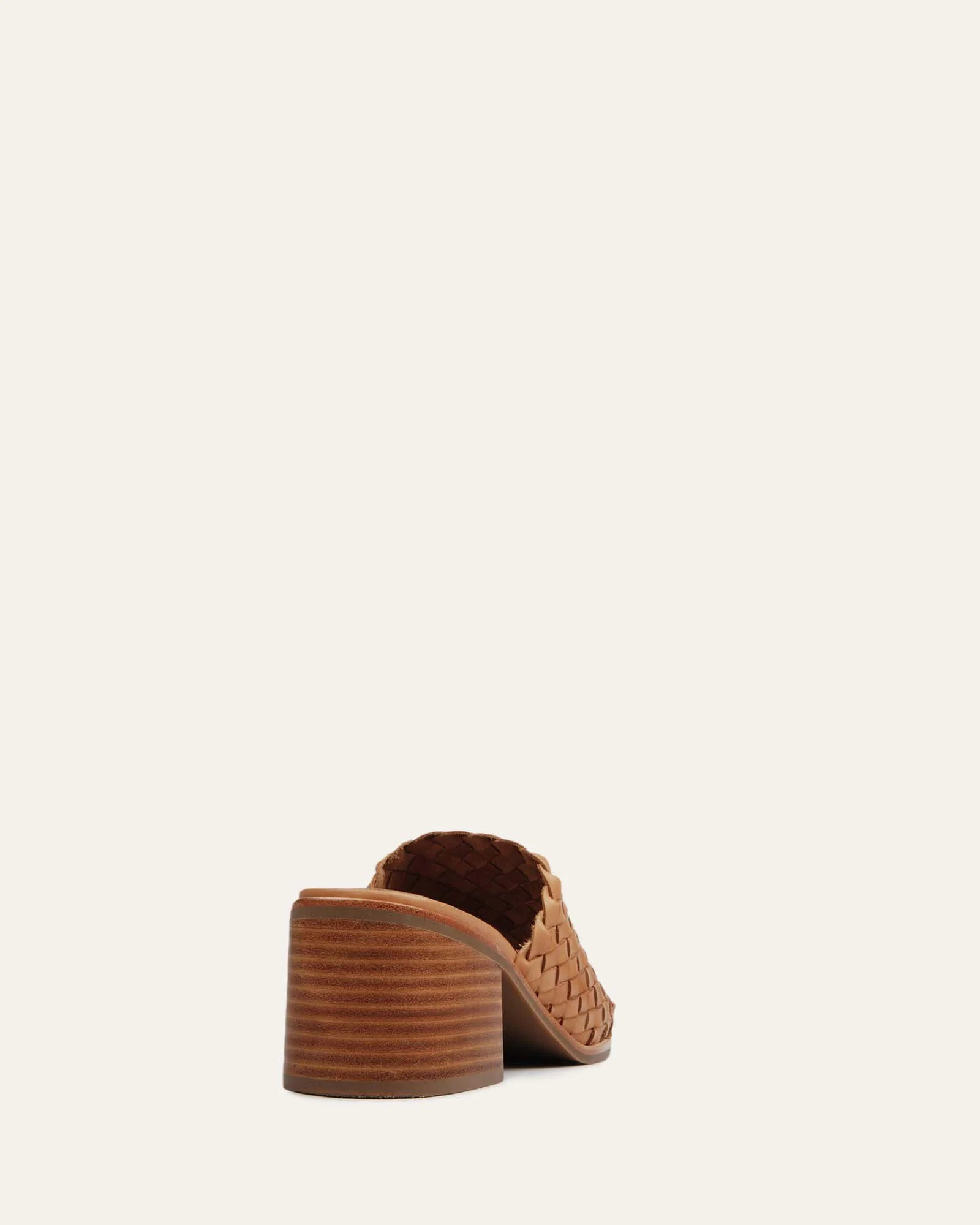 WHALER MID HEEL SANDALS TAN LEATHER - Image 6