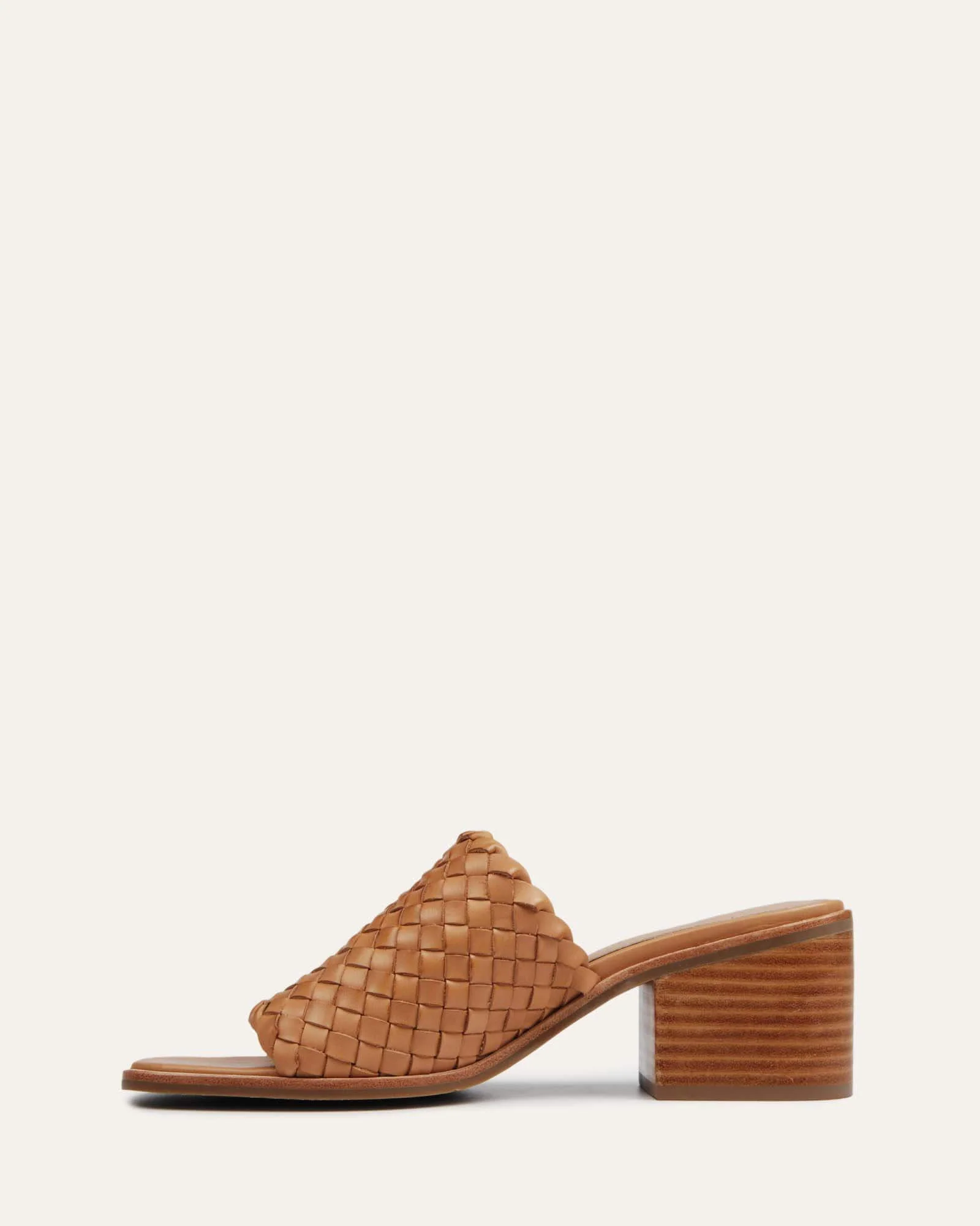WHALER MID HEEL SANDALS TAN LEATHER - Image 7
