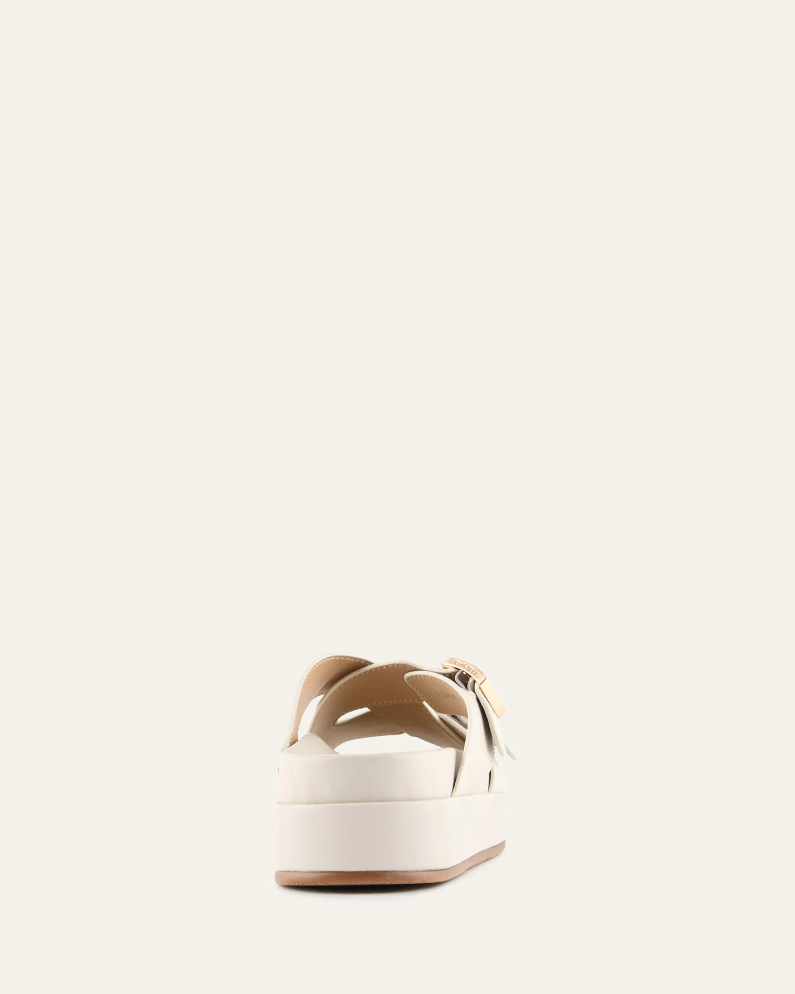 WICCA FLAT SANDALS OFF WHITE LEATHER - Image 5