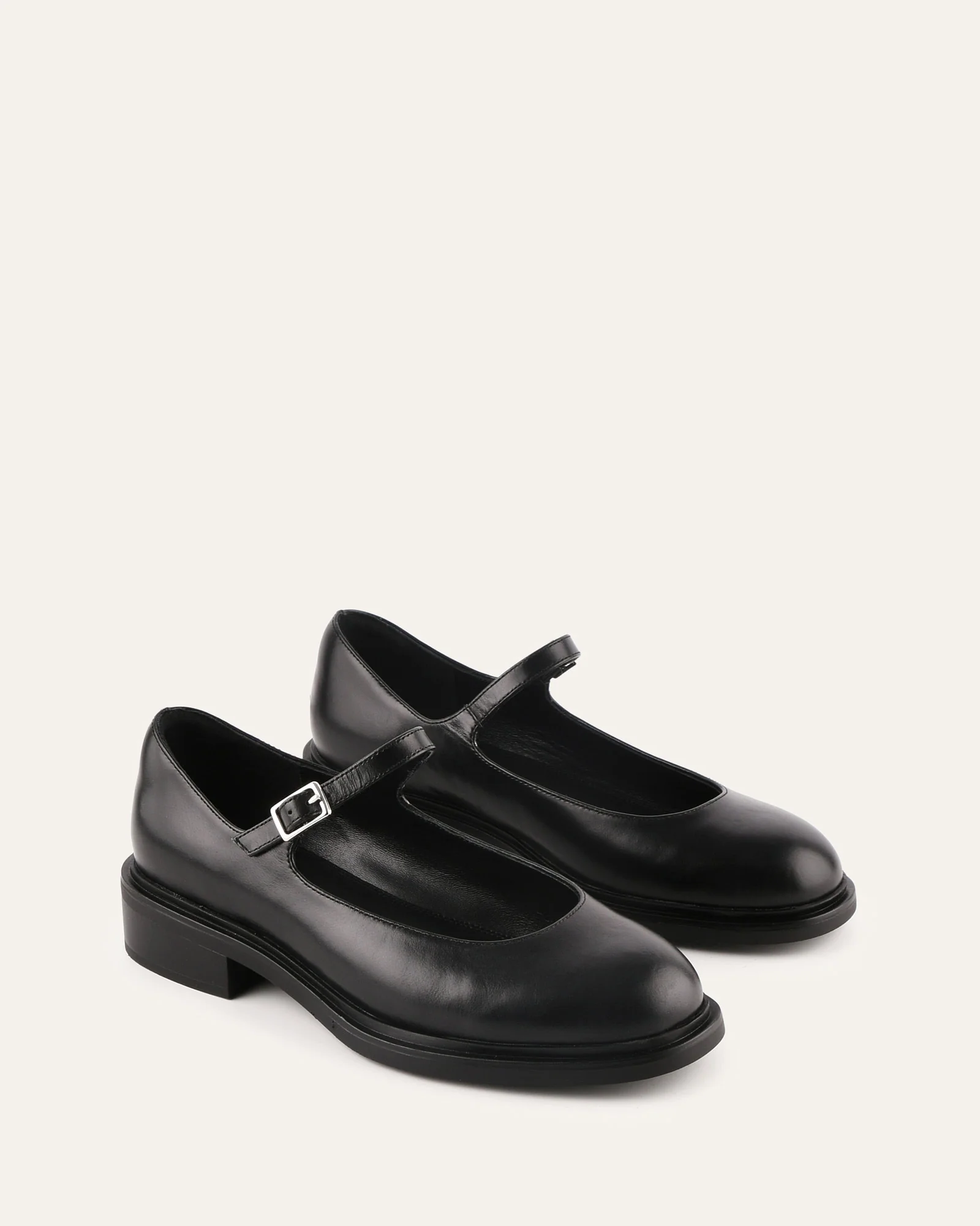 WILDE CASUAL FLATS BLACK LEATHER - Image 3