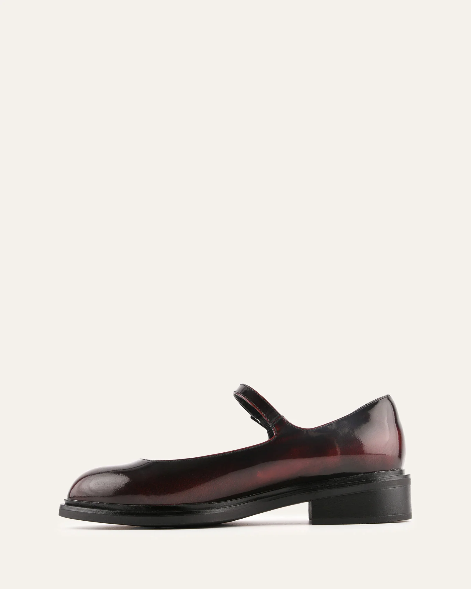 WILDE CASUAL FLATS BURGUNDY LEATHER - Image 5