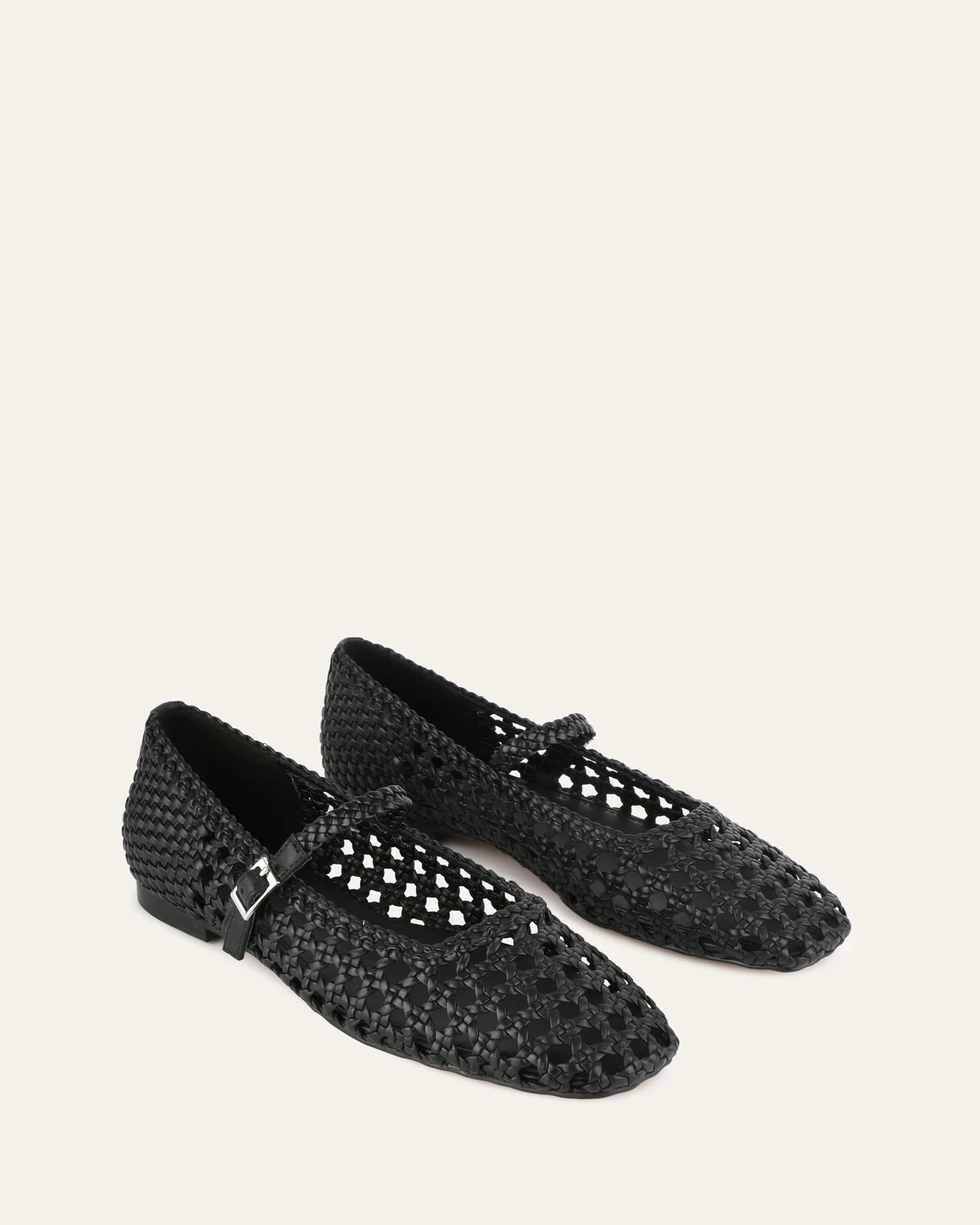 WILLIS CASUAL FLATS BLACK LEATHER - Image 3