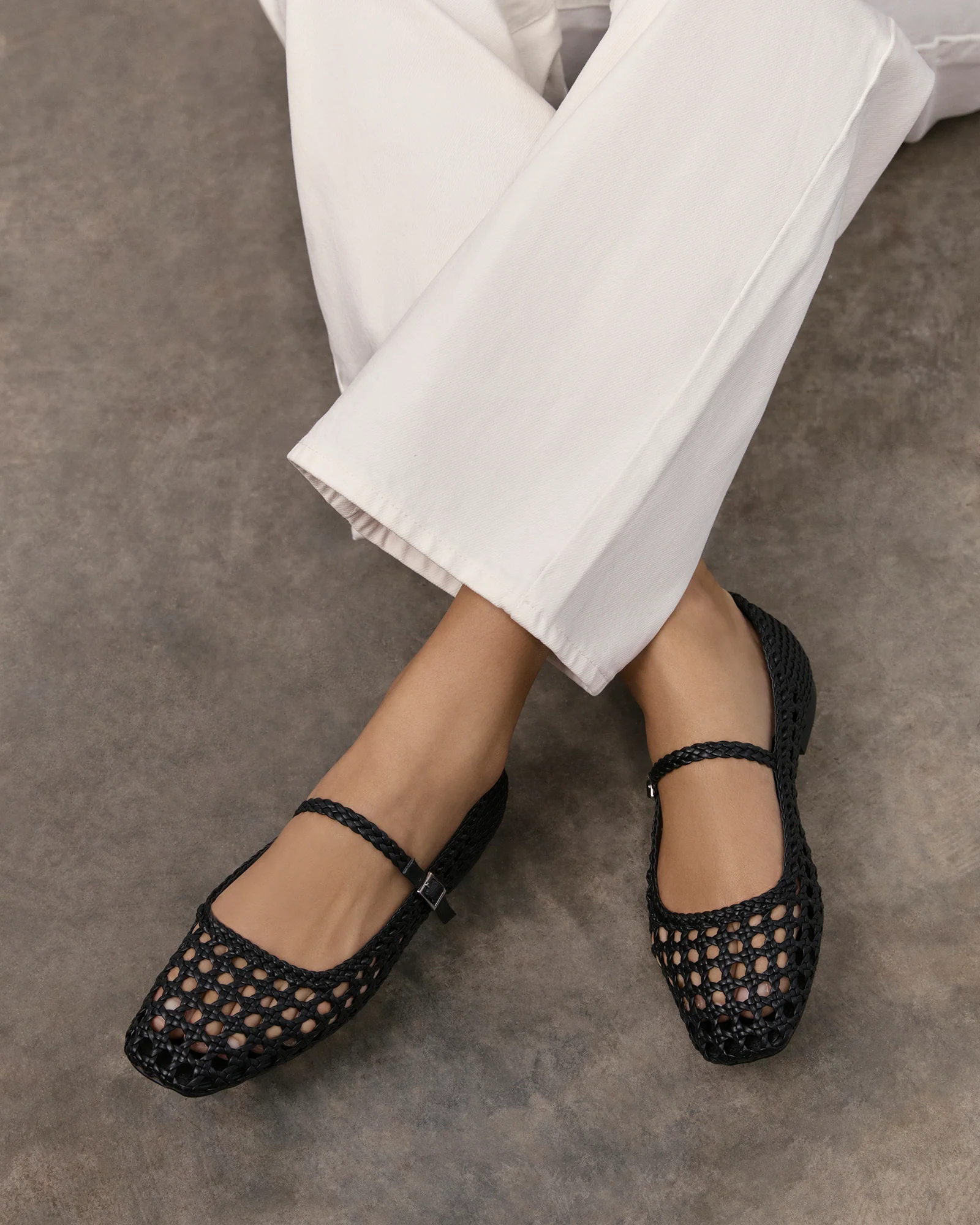 WILLIS CASUAL FLATS BLACK LEATHER - Image 6