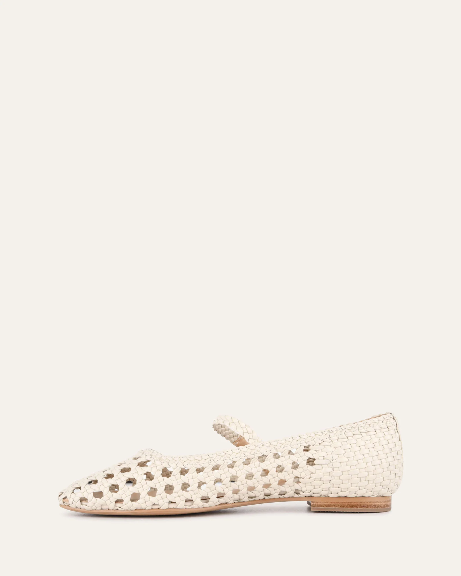 WILLIS CASUAL FLATS OFF WHITE LEATHER - Image 6