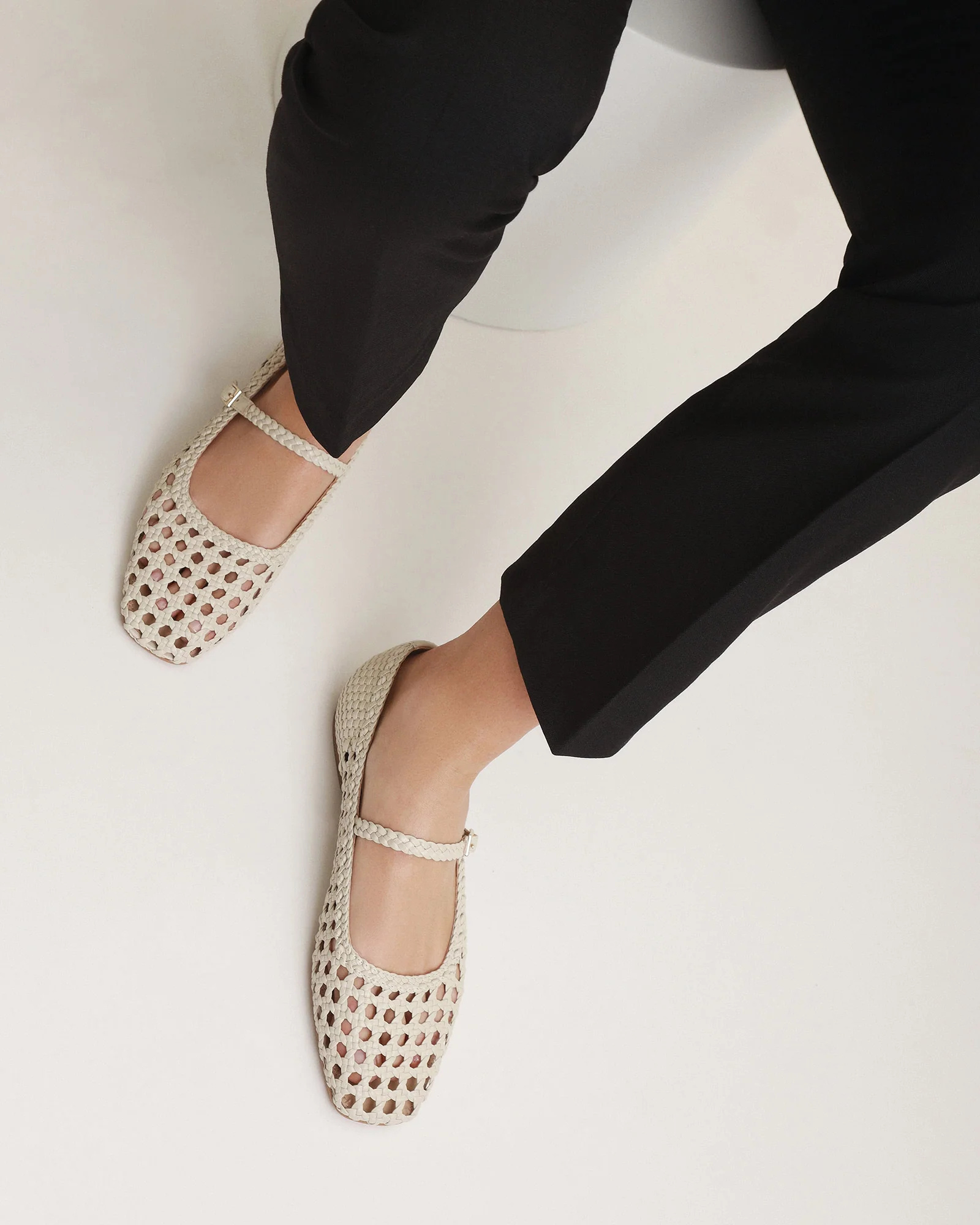 WILLIS CASUAL FLATS OFF WHITE LEATHER - Image 7