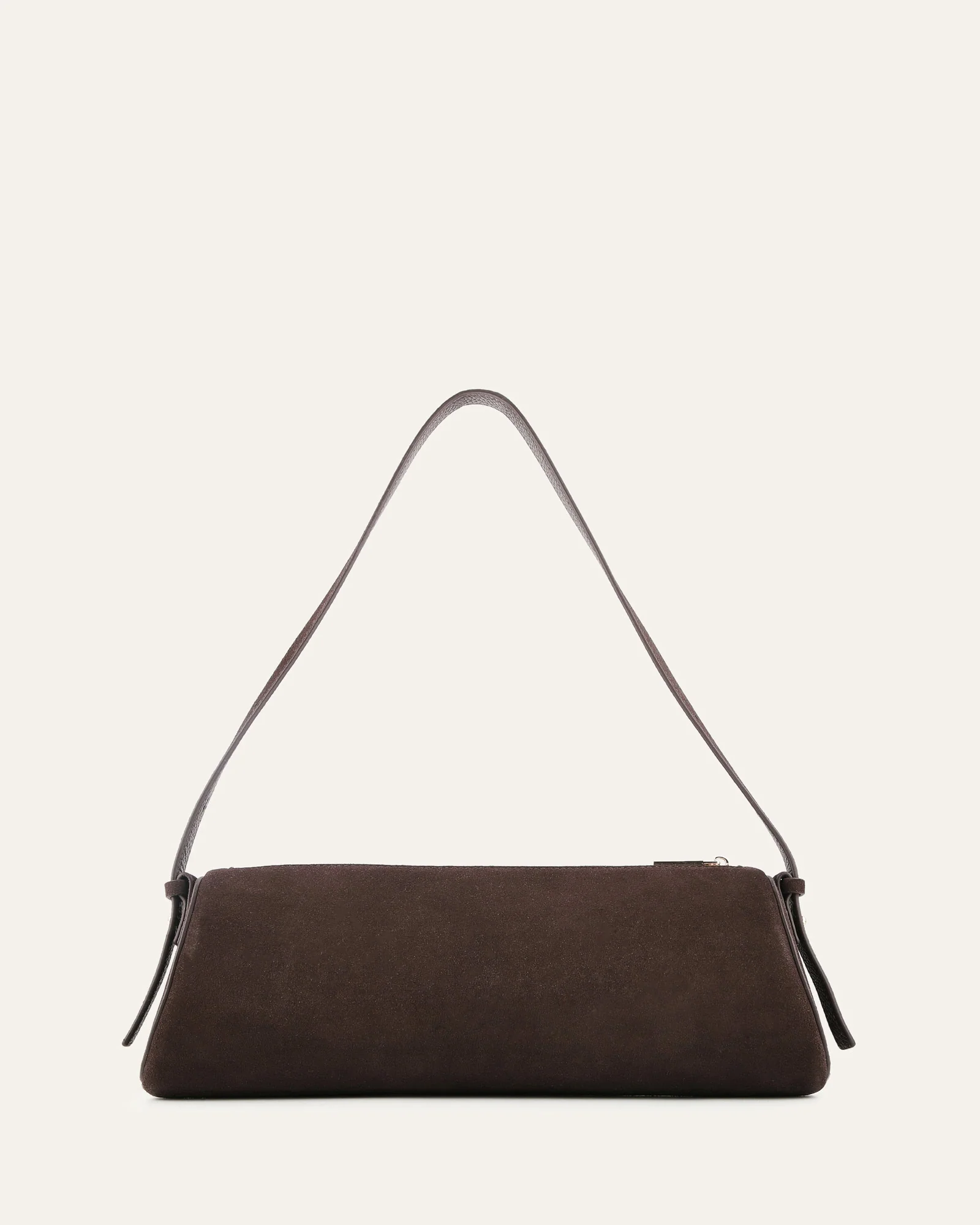 WINFREY SHOULDER BAG BITTER CHOC SUEDE - Image 4