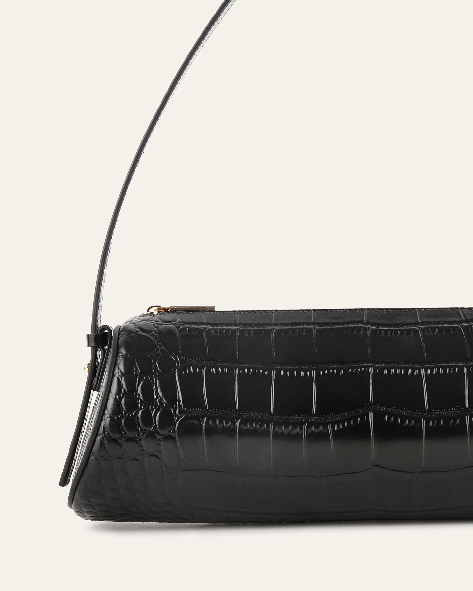 WINFREY SHOULDER BAG BLACK CROC - Image 3