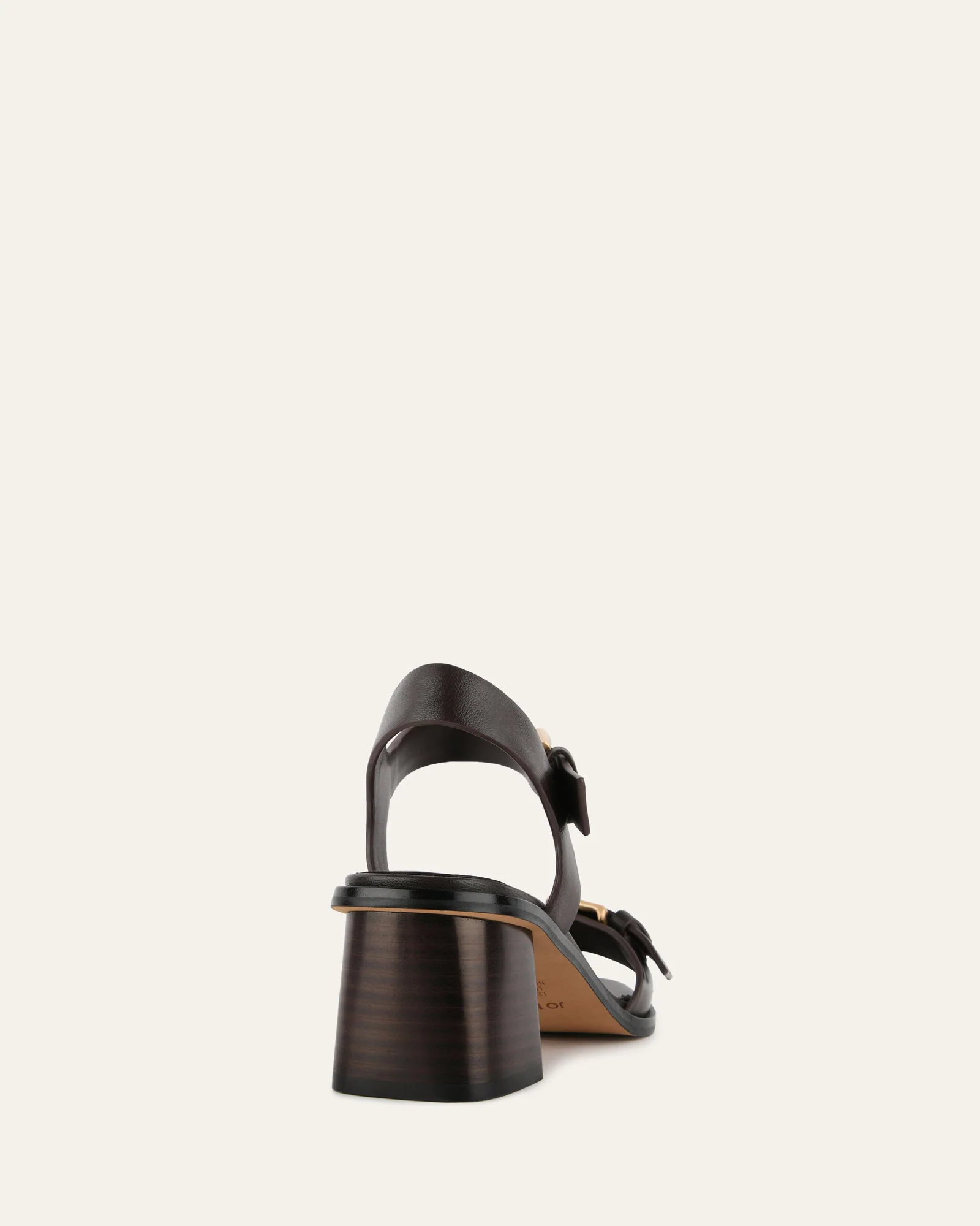WINONA MID HEEL SANDALS CACAO LEATHER - Image 5