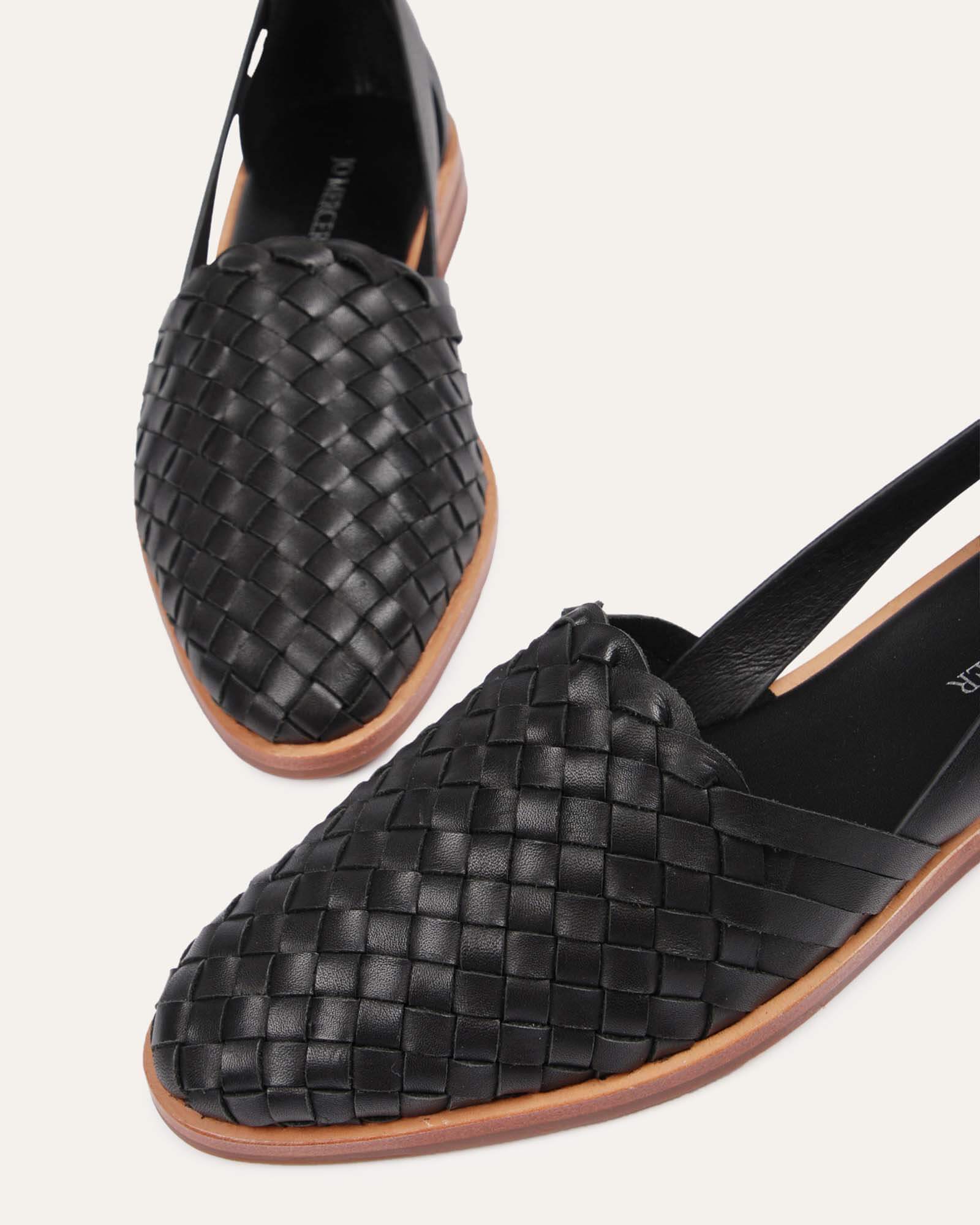 WISDOM CASUAL FLATS BLACK LEATHER - Image 5