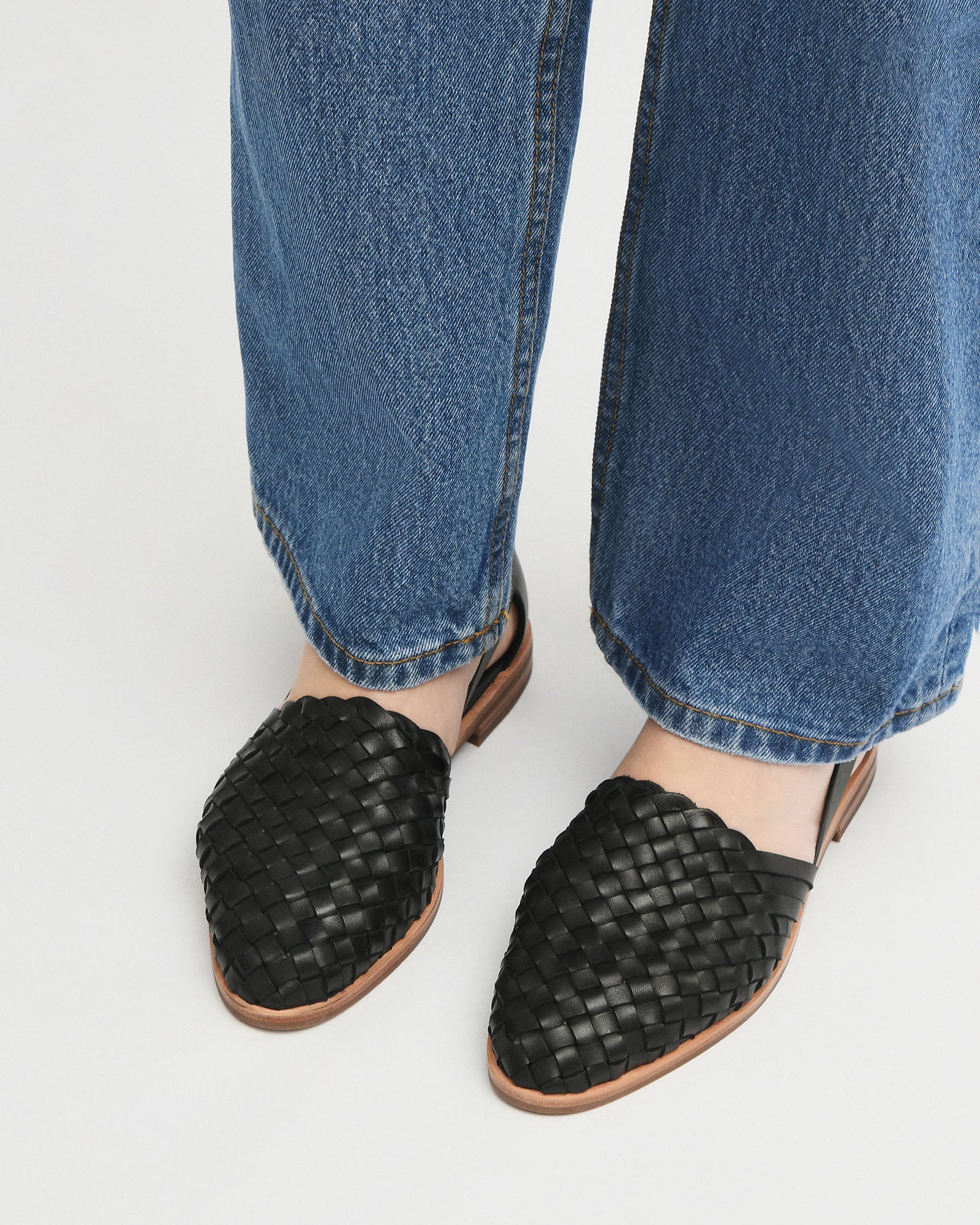WISDOM CASUAL FLATS BLACK LEATHER - Image 8