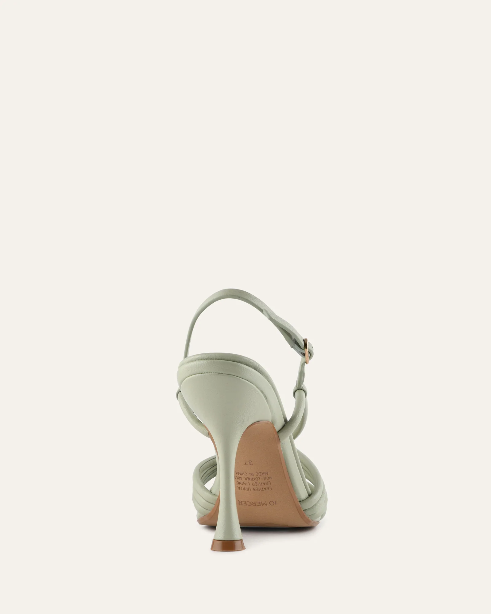 XANTHE HIGH HEEL SANDALS LIGHT SAGE LEATHER - Image 6