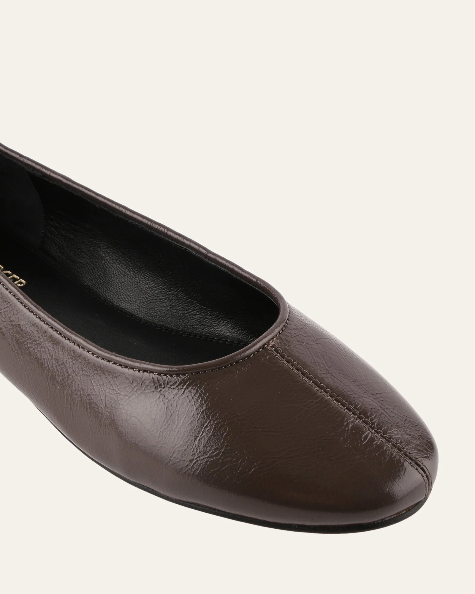 YARRA DRESS FLATS DARK RYE LEATHER - Image 3