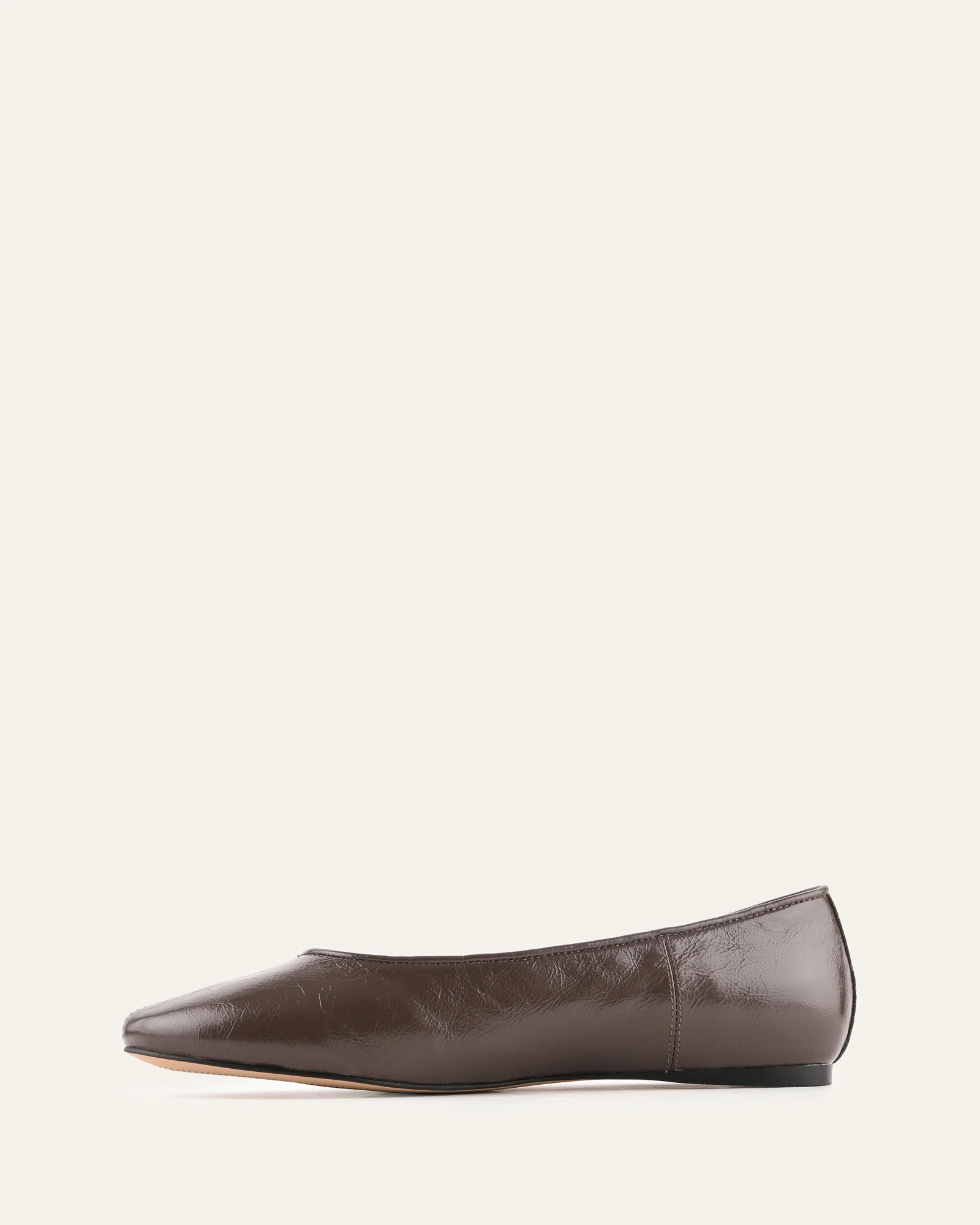 YARRA DRESS FLATS DARK RYE LEATHER - Image 5