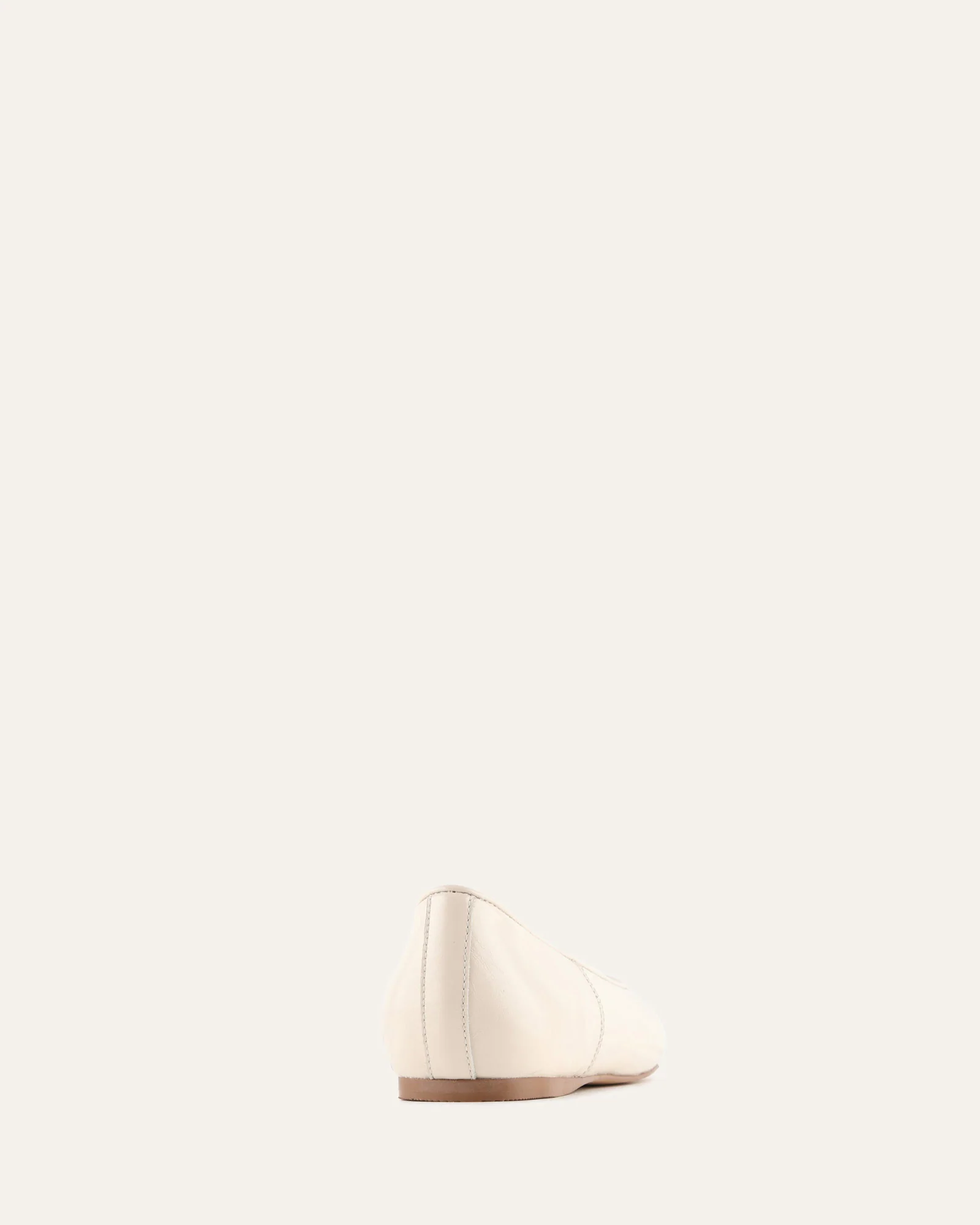 YARRA DRESS FLATS OFF WHITE LEATHER - Image 4