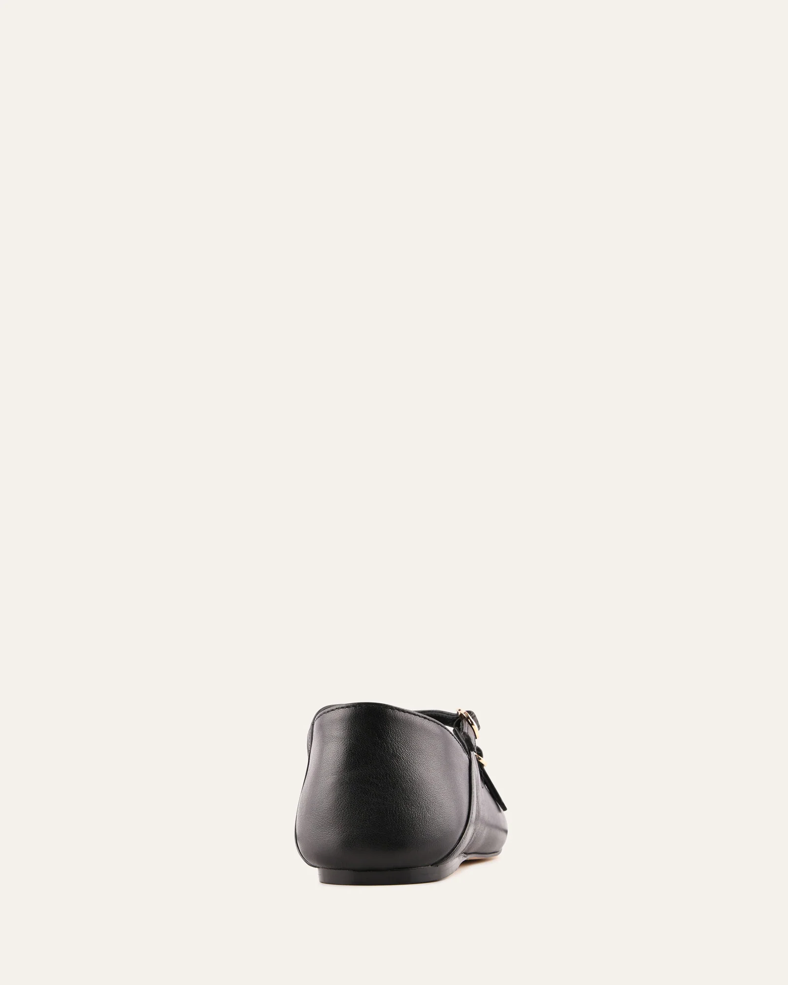 YASMINA CASUAL FLATS BLACK LEATHER - Image 5