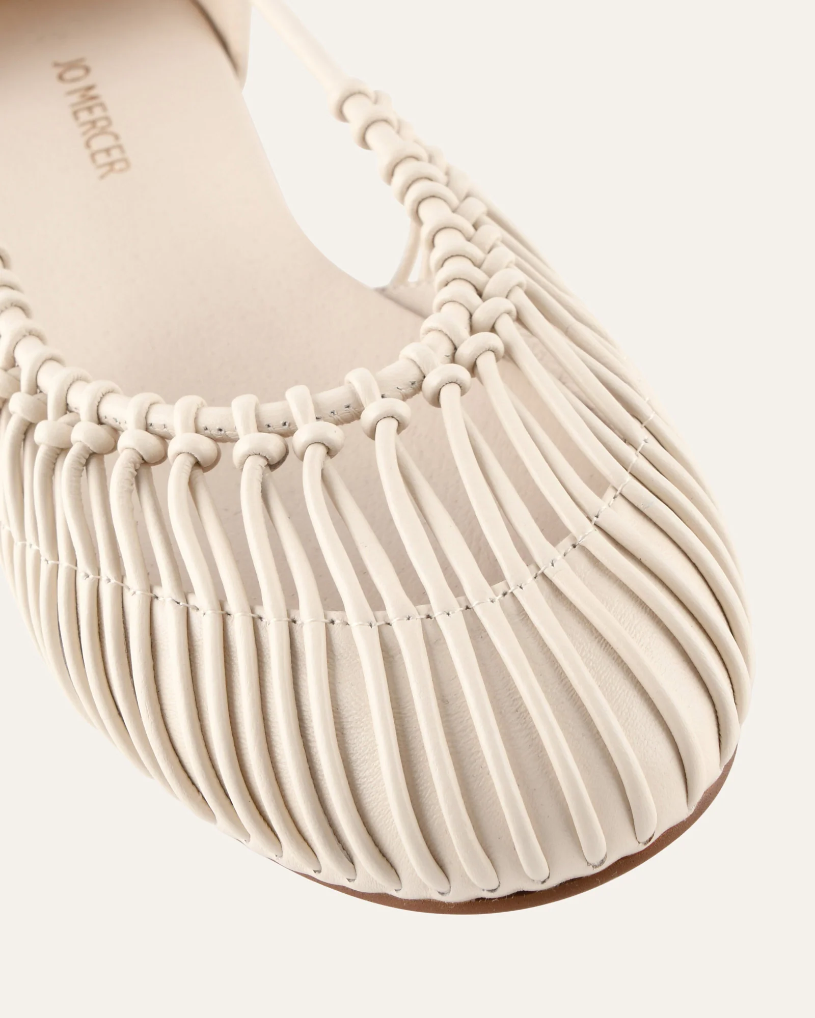 YUZU CASUAL FLATS OFF WHITE LEATHER - Image 3